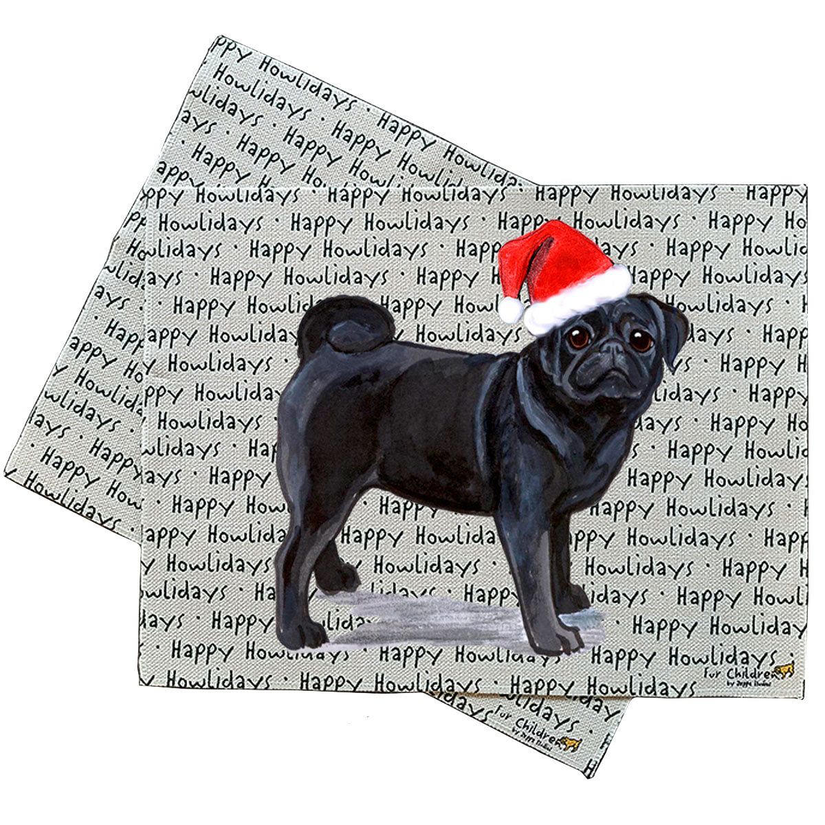 Pug Howliday Placemats