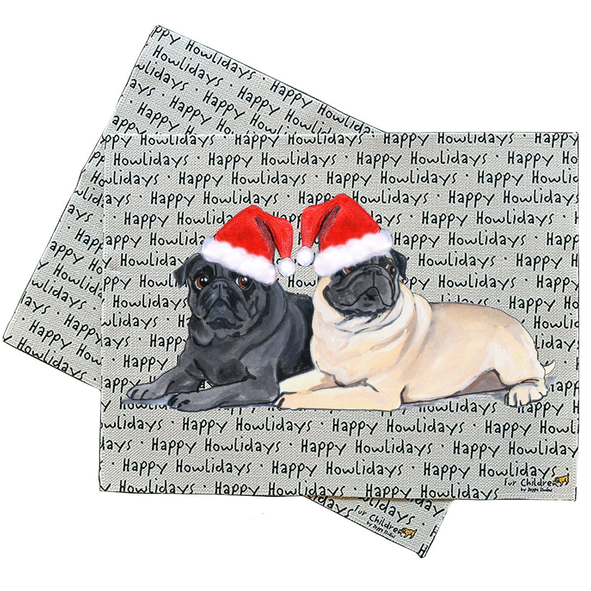 Pug Howliday Placemats