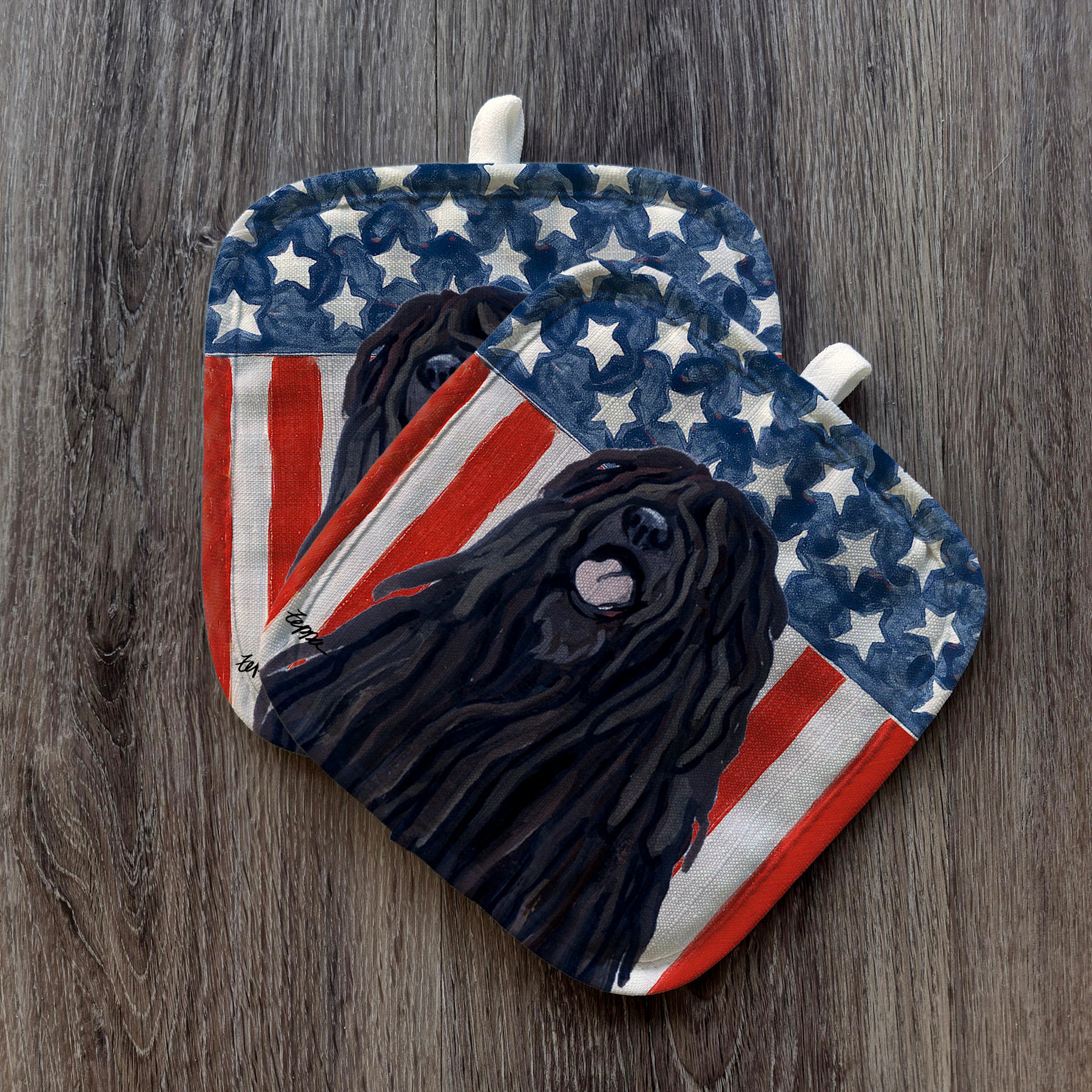 Puli Americana Pot Holders