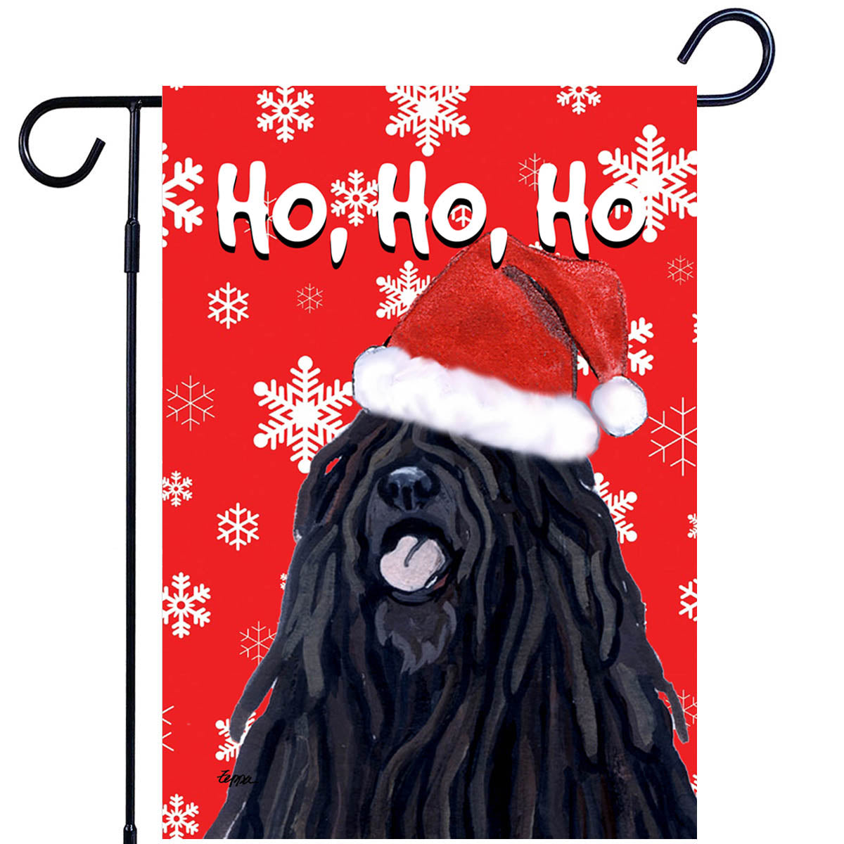 Puli Ho Ho Ho Garden Flag