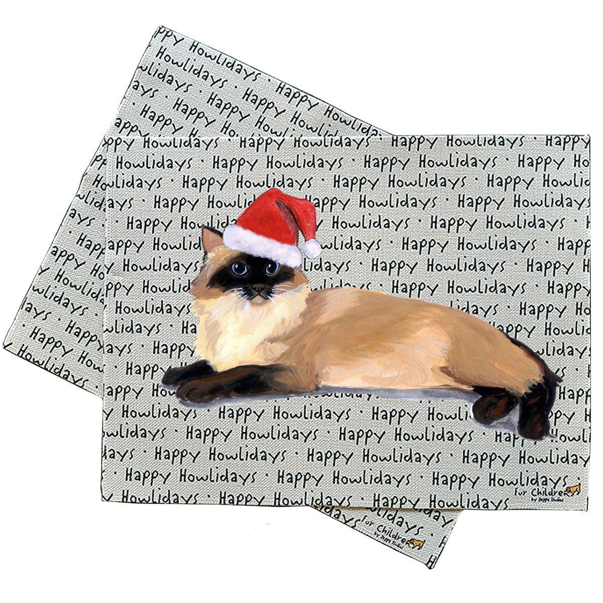 Rag Doll Cat Howliday Placemats