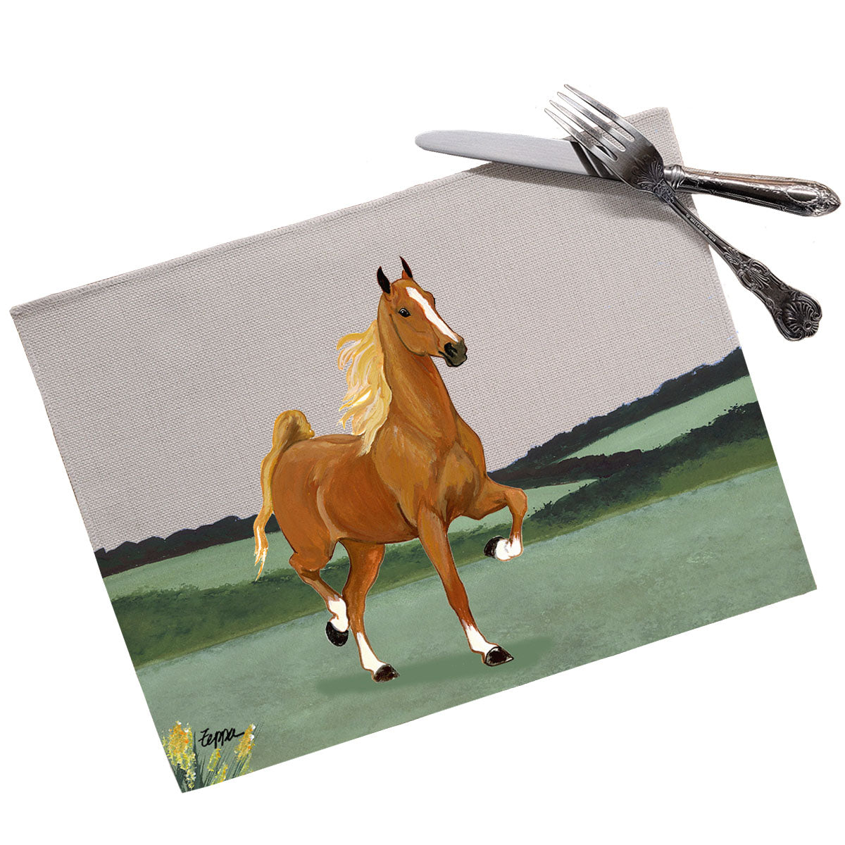 Saddlebred Horse Scenic Placemats