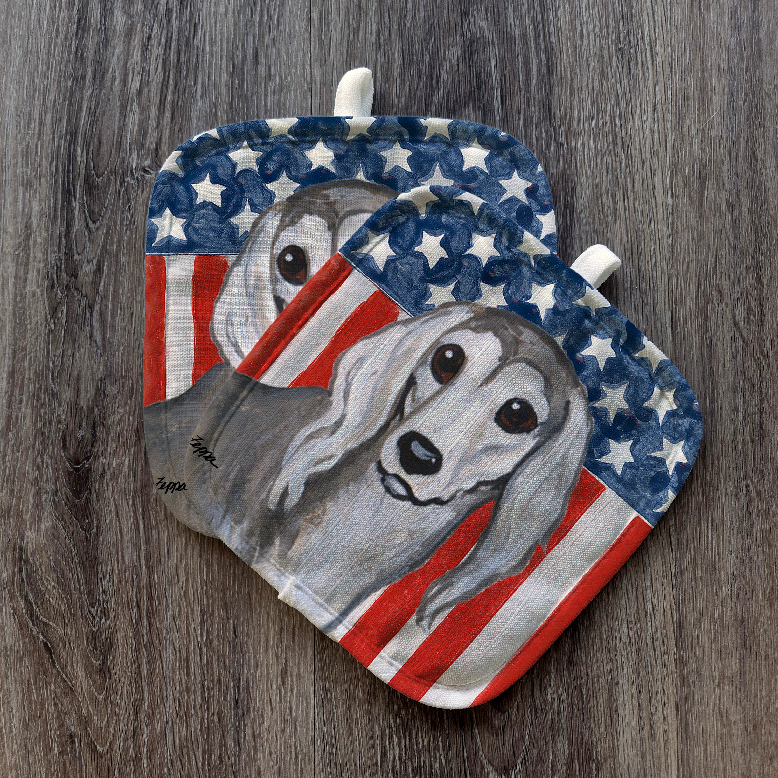 Saluki Americana Pot Holders