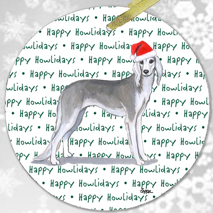 Saluki Christmas Ornaments