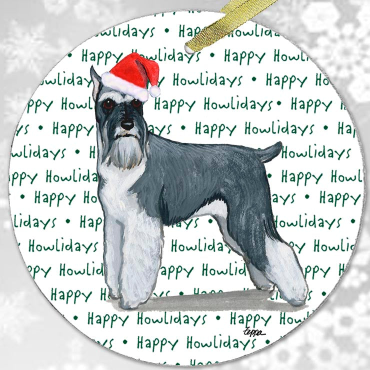 Schnauzer Christmas Ornaments