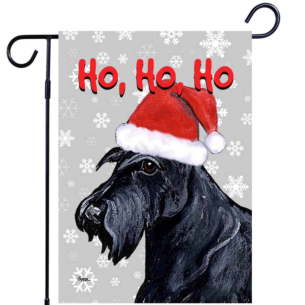 Scottish Terrier Ho Ho Ho Garden Flag