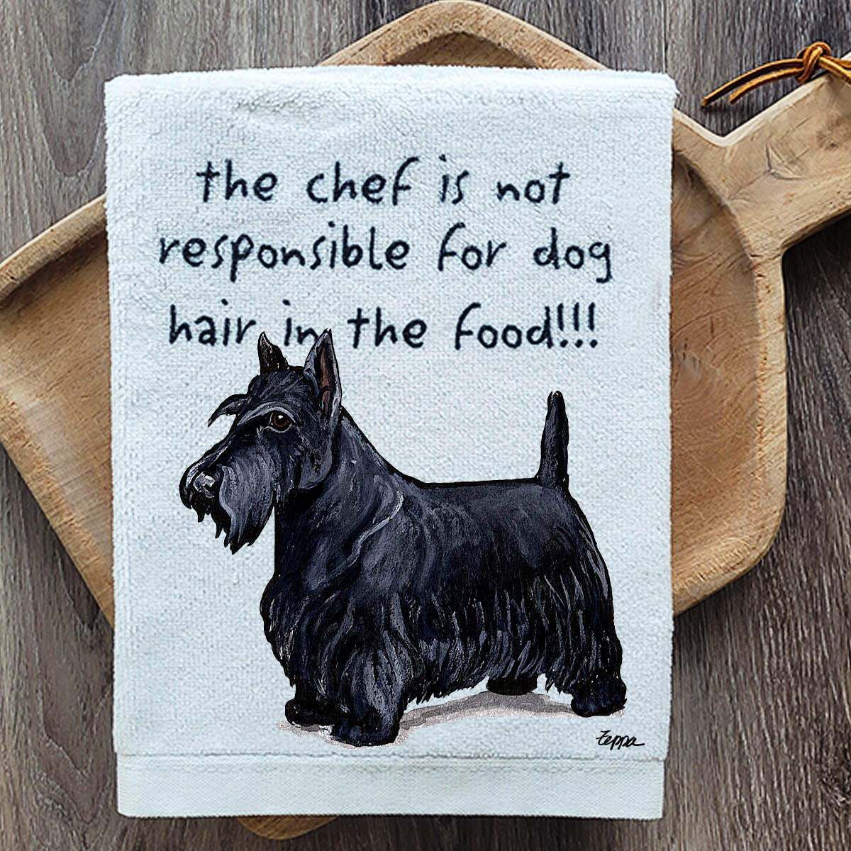 Pawsitively Adorable Scottish Terrier Kitchen Towel