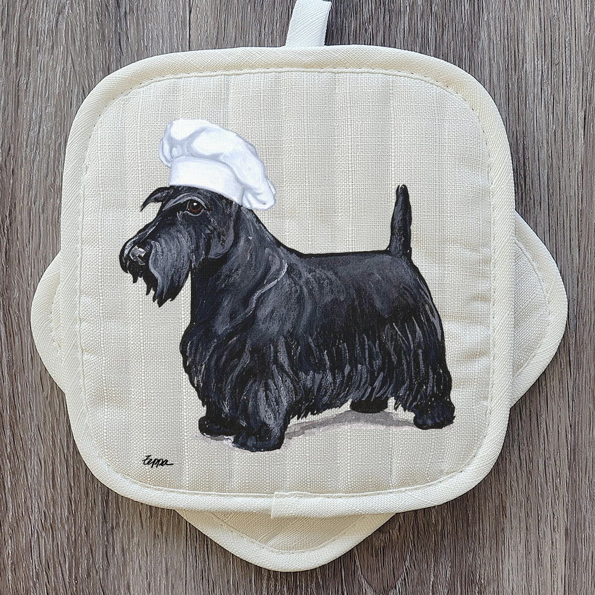 Scottish Terrier Pot Holder Set