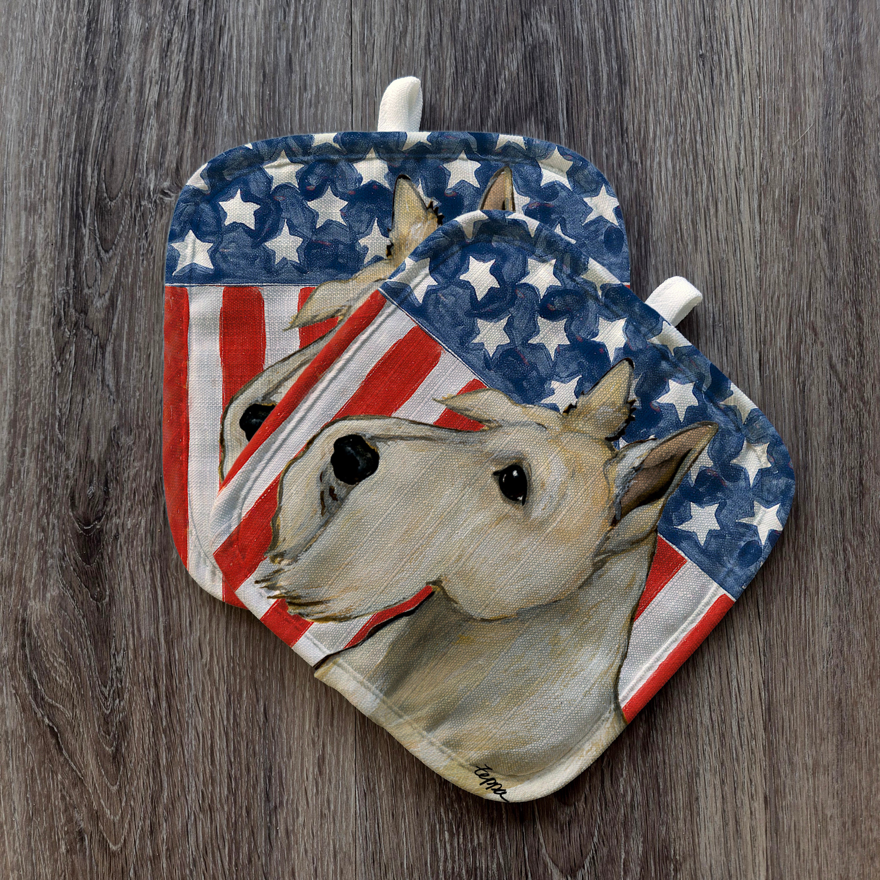 Scottish Terrier Americana Pot Holder