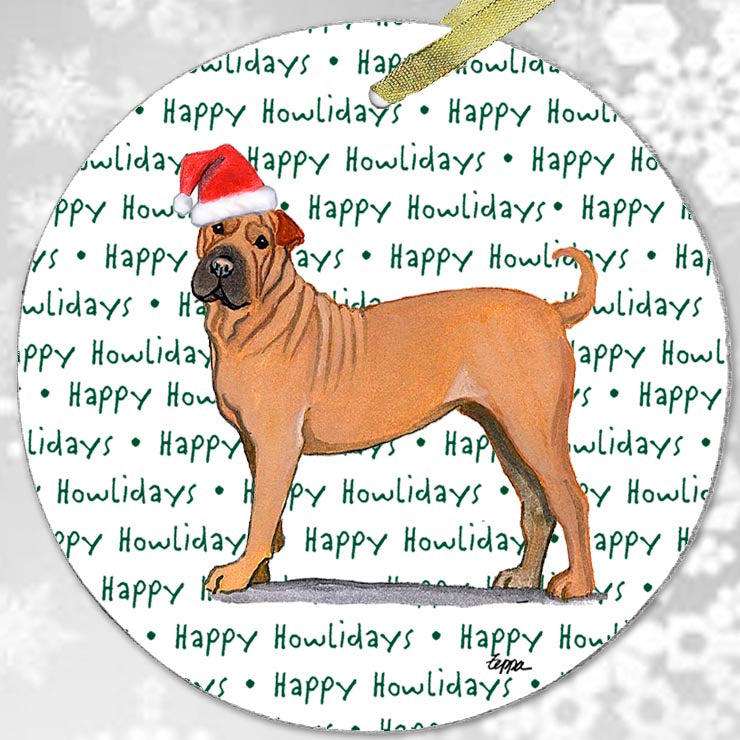Shar-Pei Christmas Ornaments
