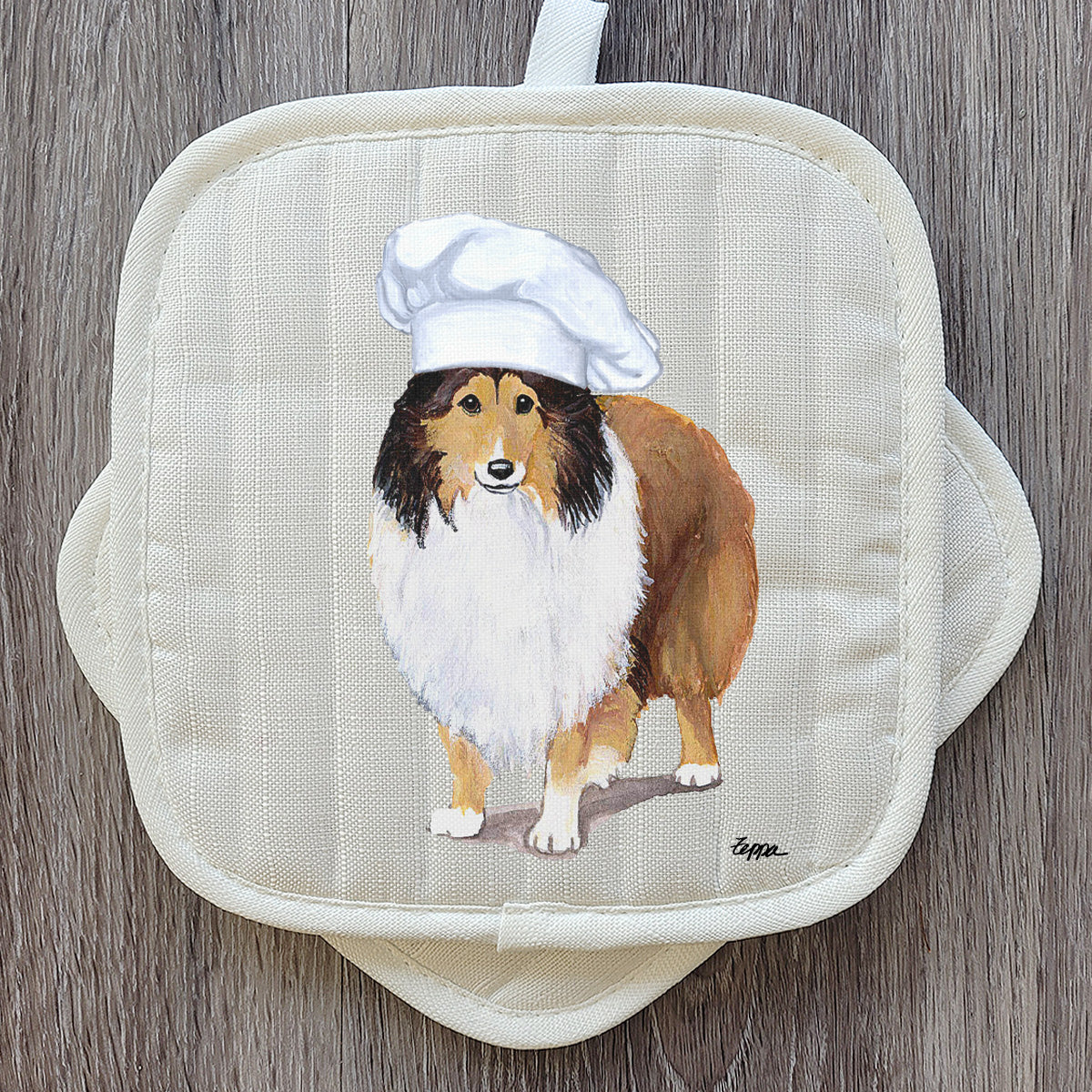 Shetland Sheepdog Pot Holder Set