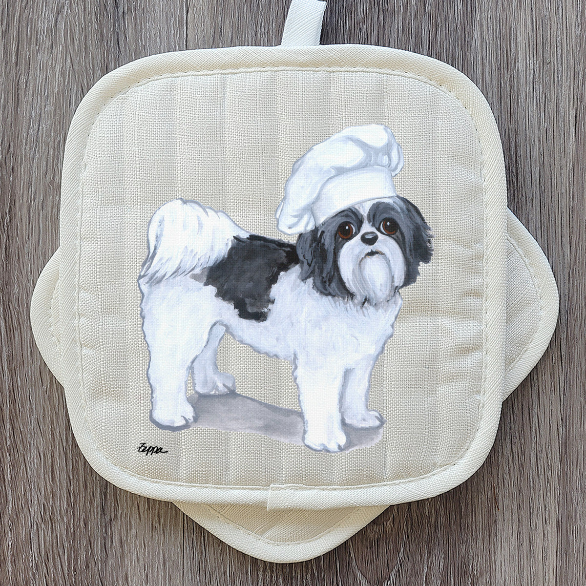 Shih Tzu Puppy Cut Pot Holder Set