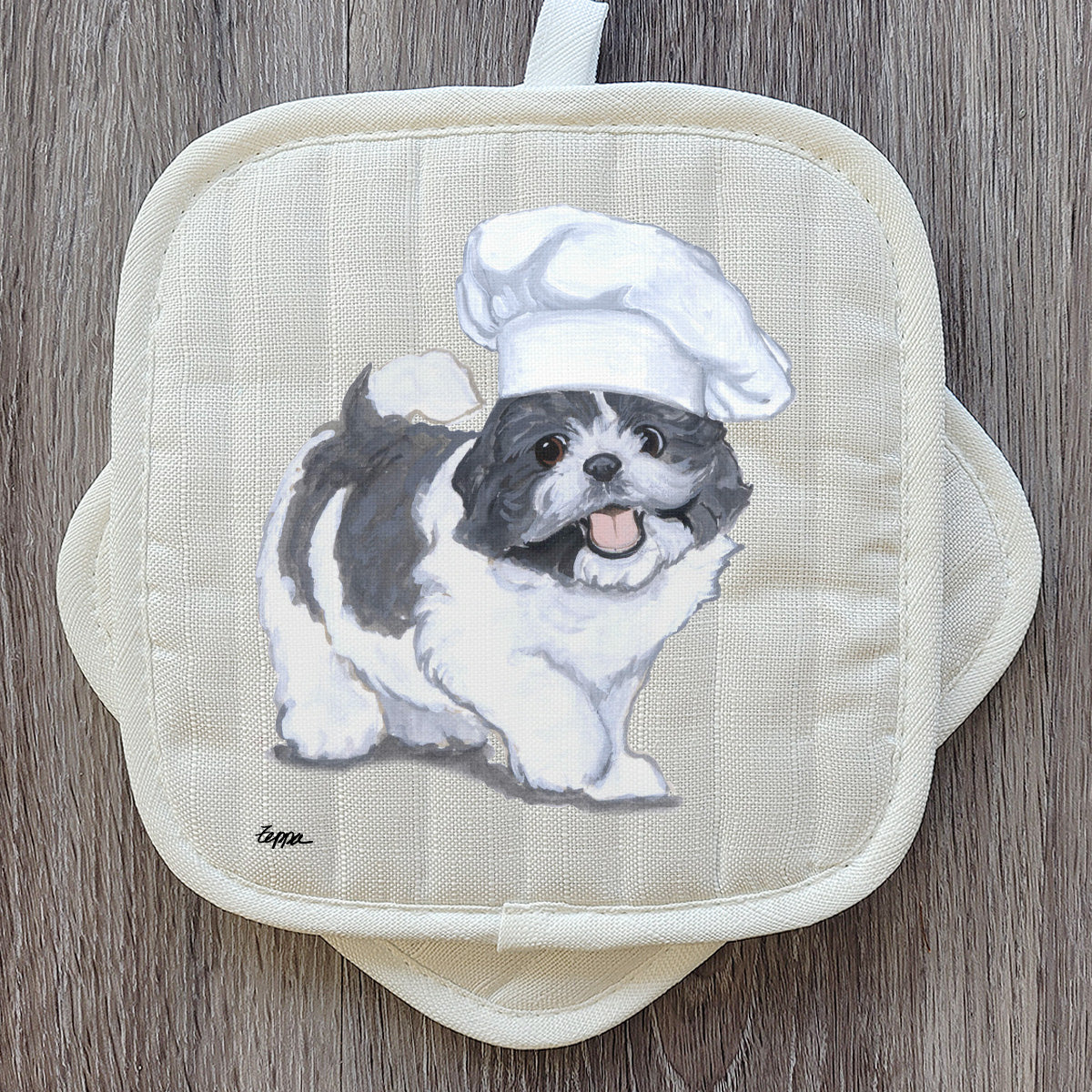 Shih Tzu Puppy Pot Holder Set