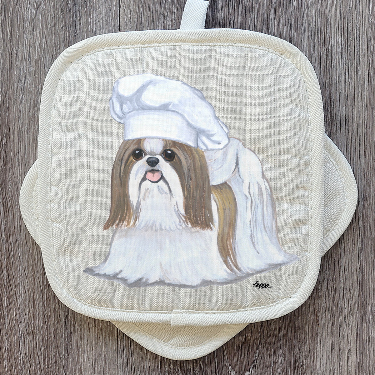 Shih Tzu Tan Pot Holder Set