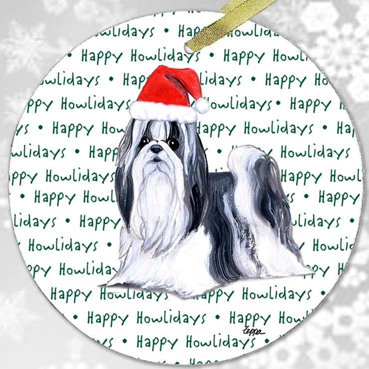 Shih Tzu Christmas Ornaments
