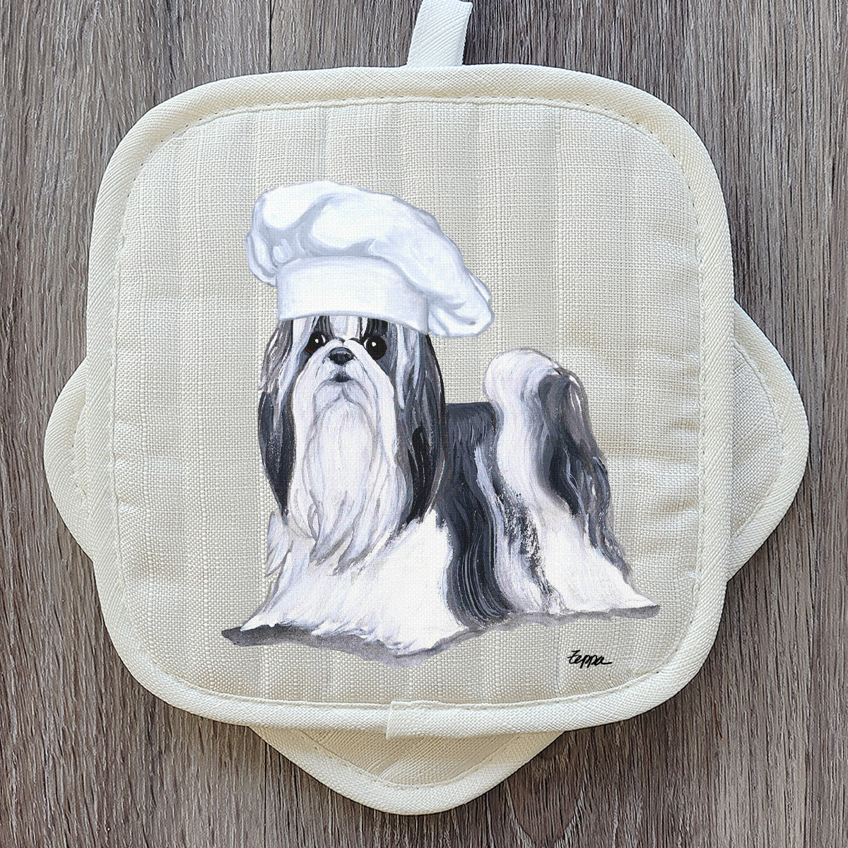 Shih Tzu Pot Holder Set