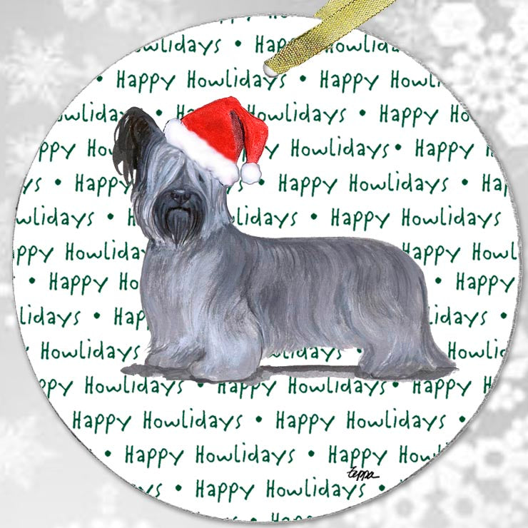 Skye Terrier Christmas Ornaments