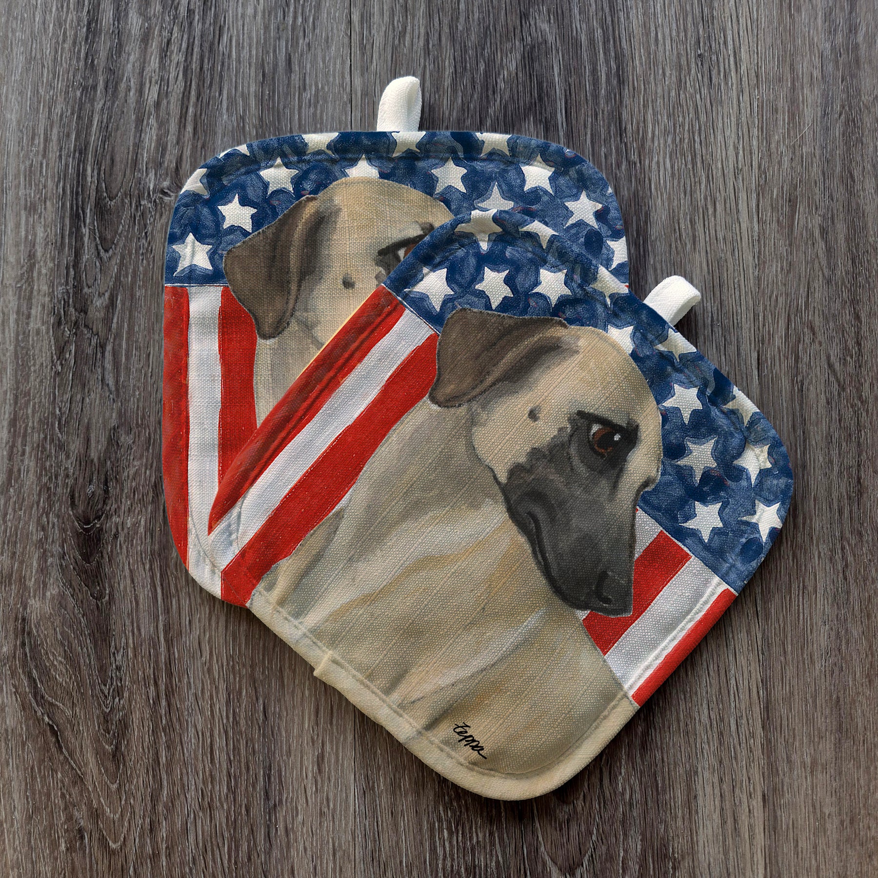 Sloughi Americana Pot Holders