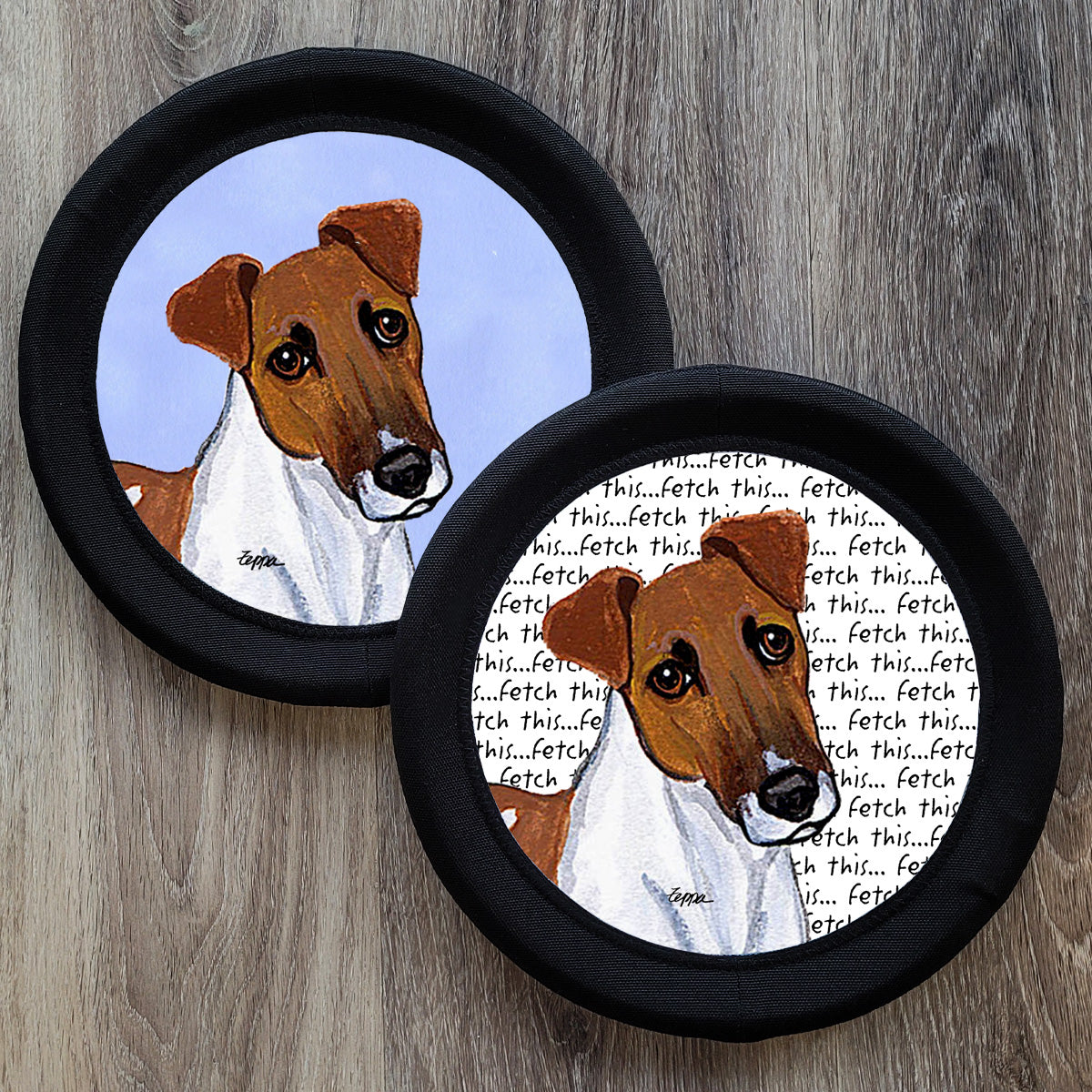 Smooth Fox Terrier FotoFrisby Flying Disk Dog Toy
