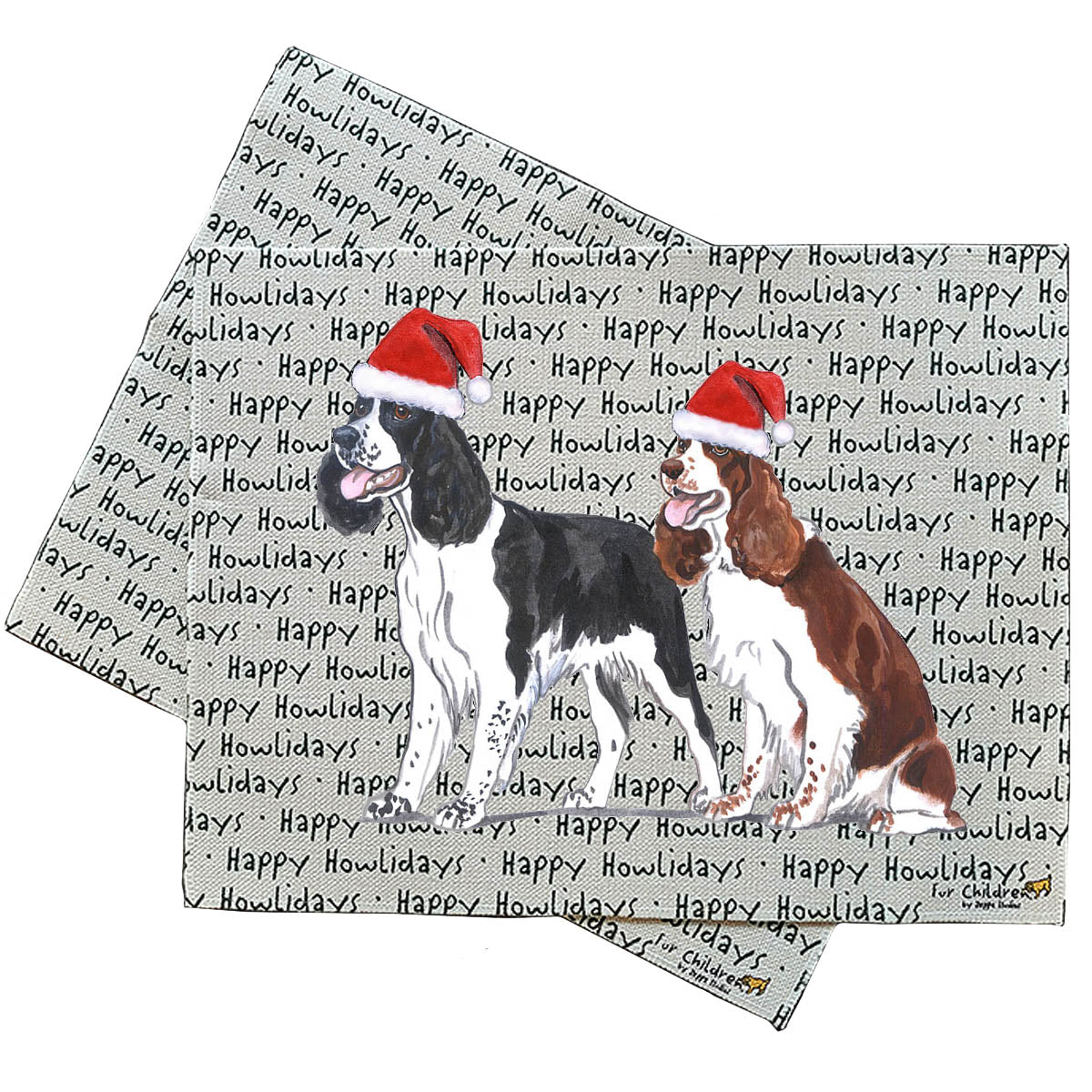 Springer Spaniel Howliday Placemats
