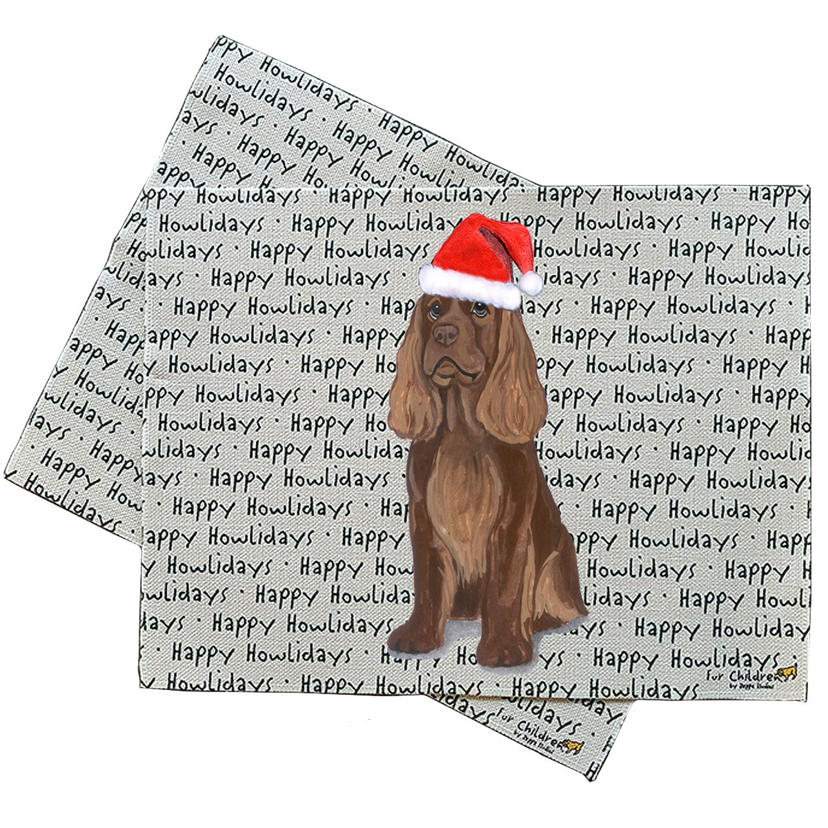 Sussex Spaniel Howliday Placemats