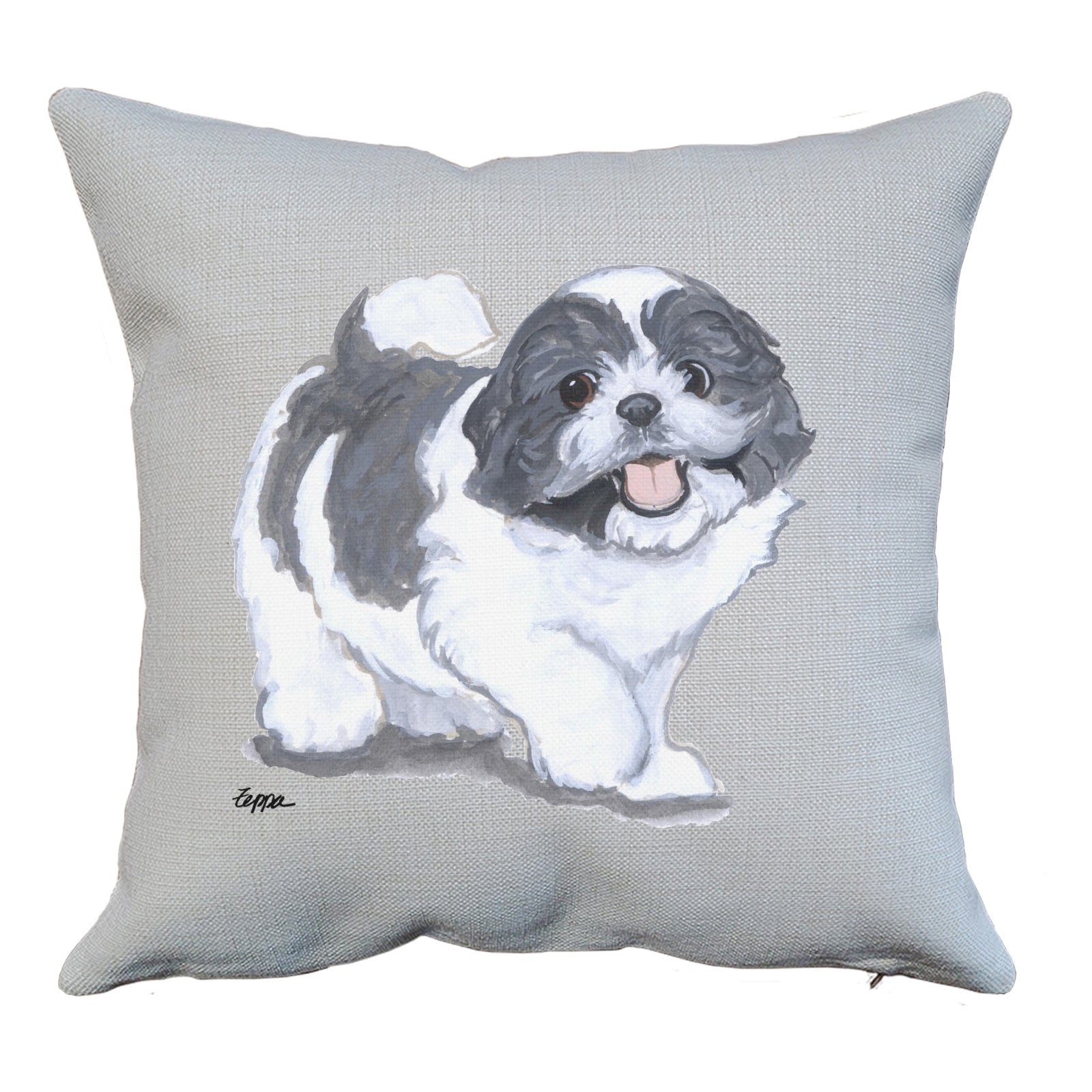 Shih Tzu Puppy Throw Pillow