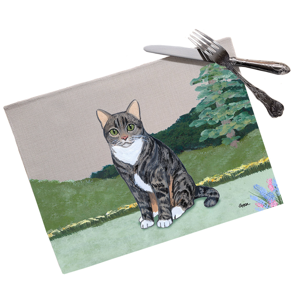Tabby Cat Scenic Placemats