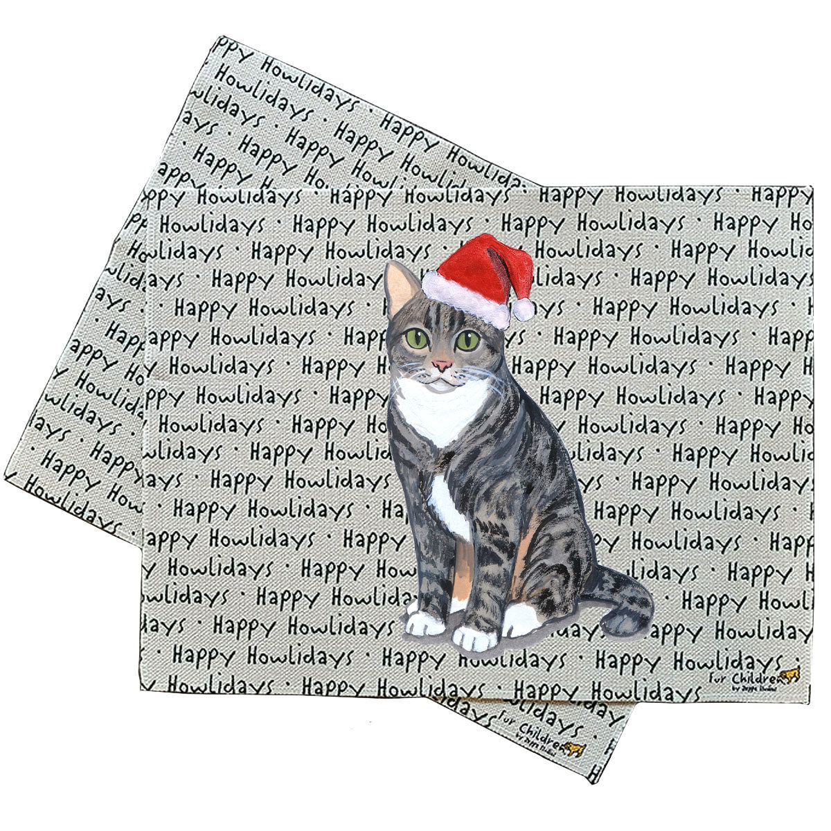 Tabby Cat Howliday Placemats