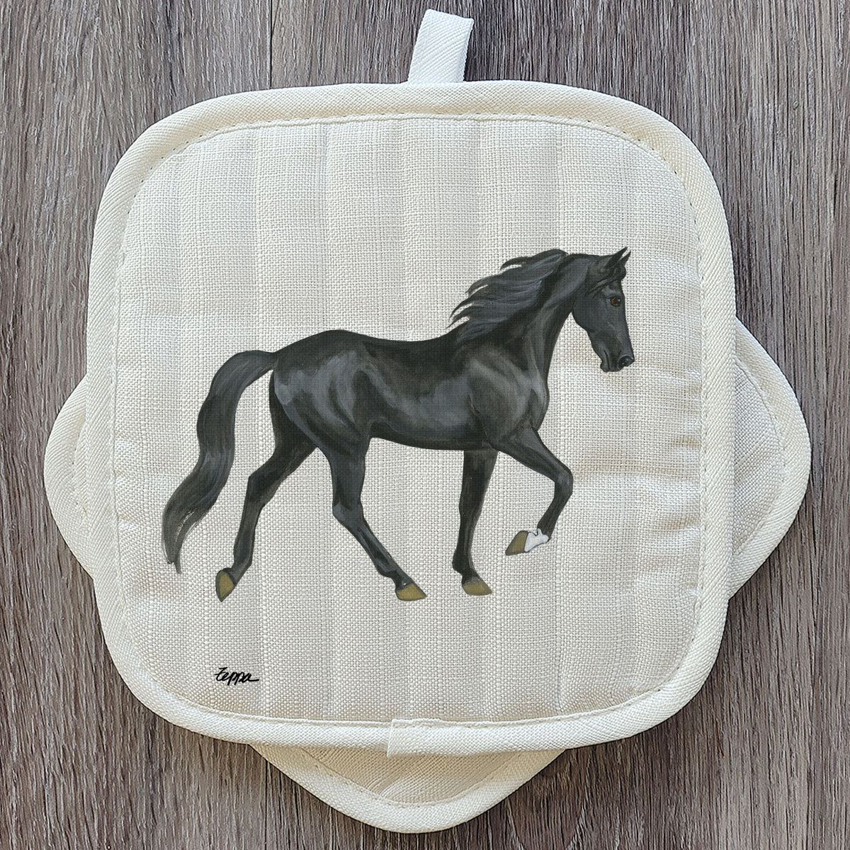 Pot Holder with Tennessee Walking Horse Design