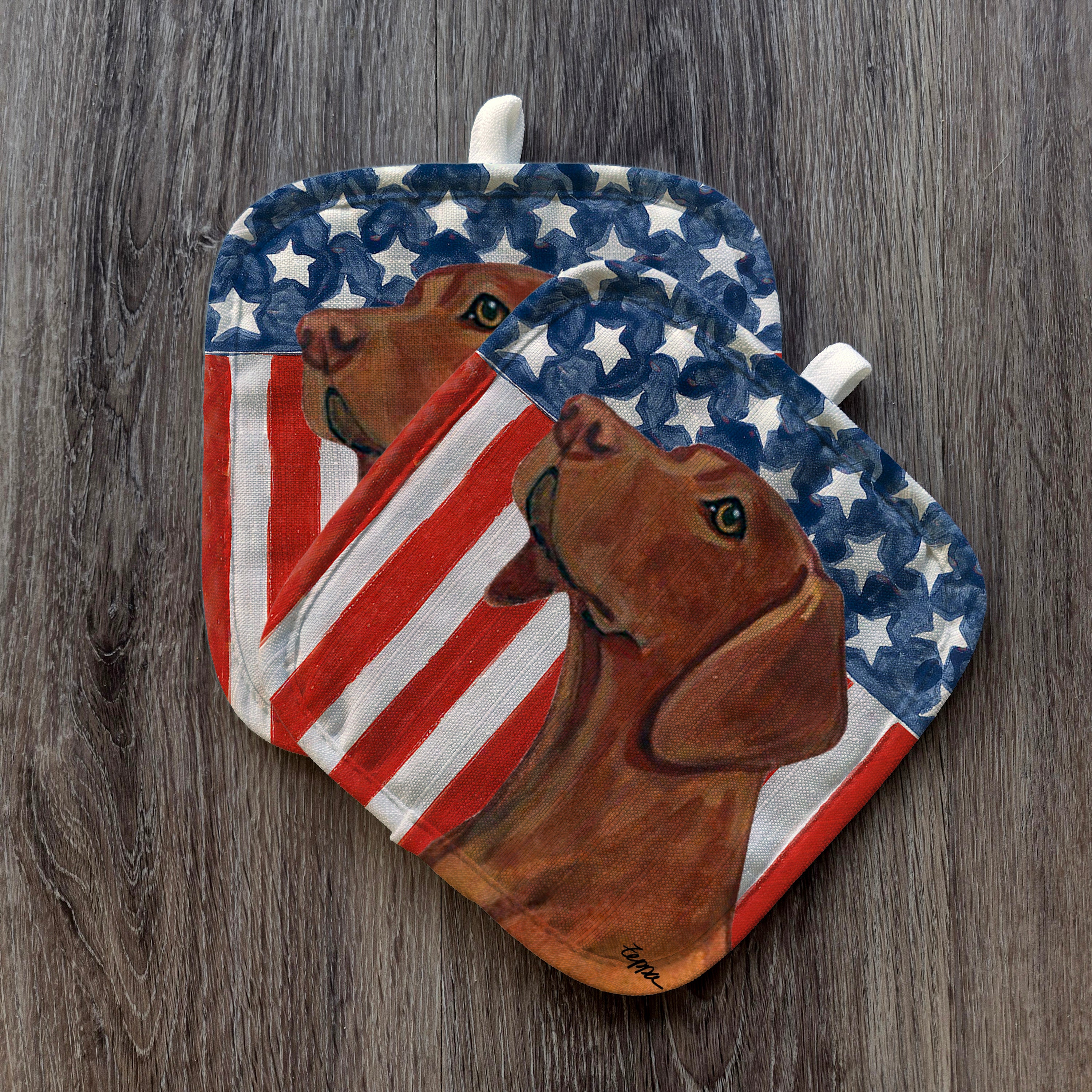 Vizsla Americana Pot Holders
