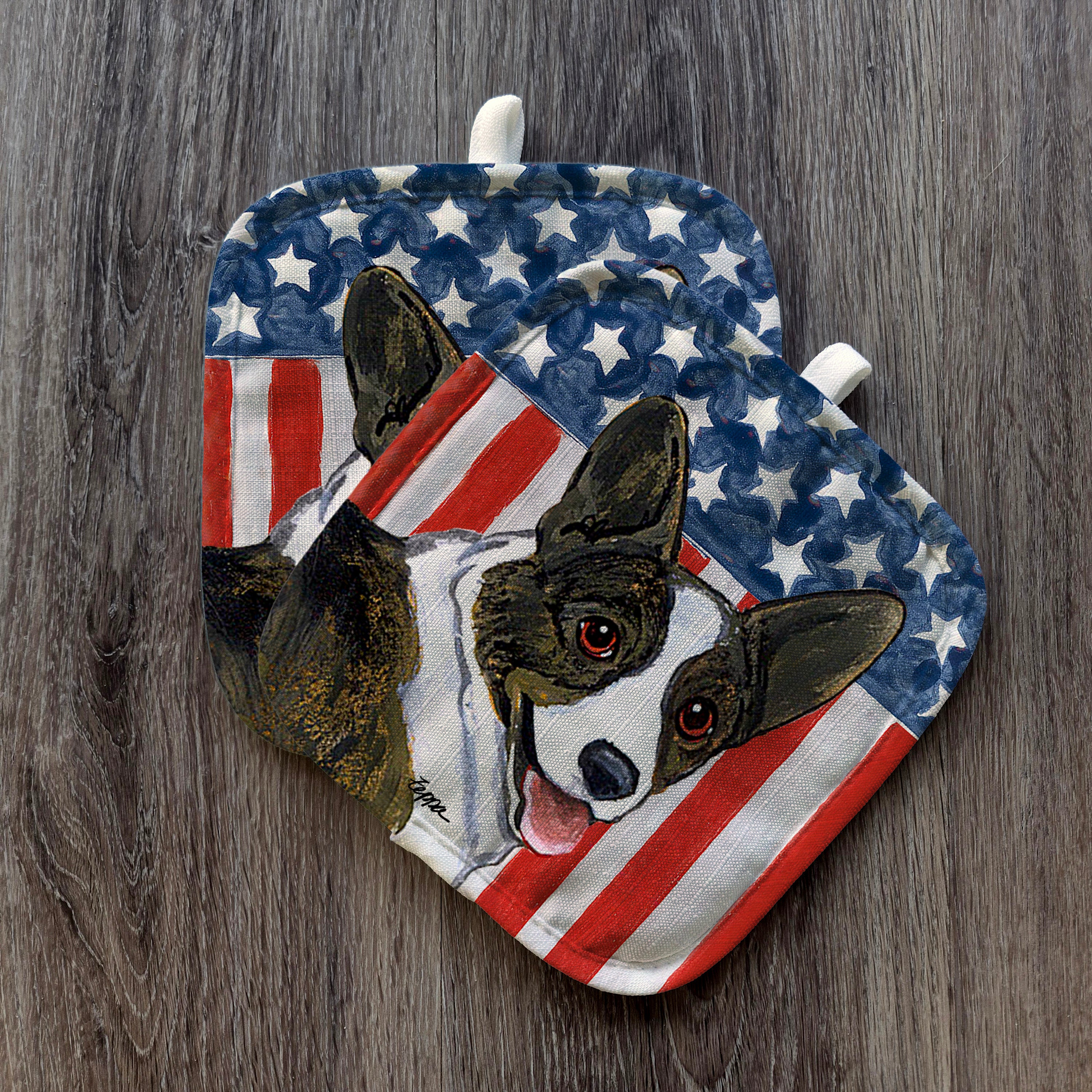 Cardigan Welsh Corgi Americana Pot Holder