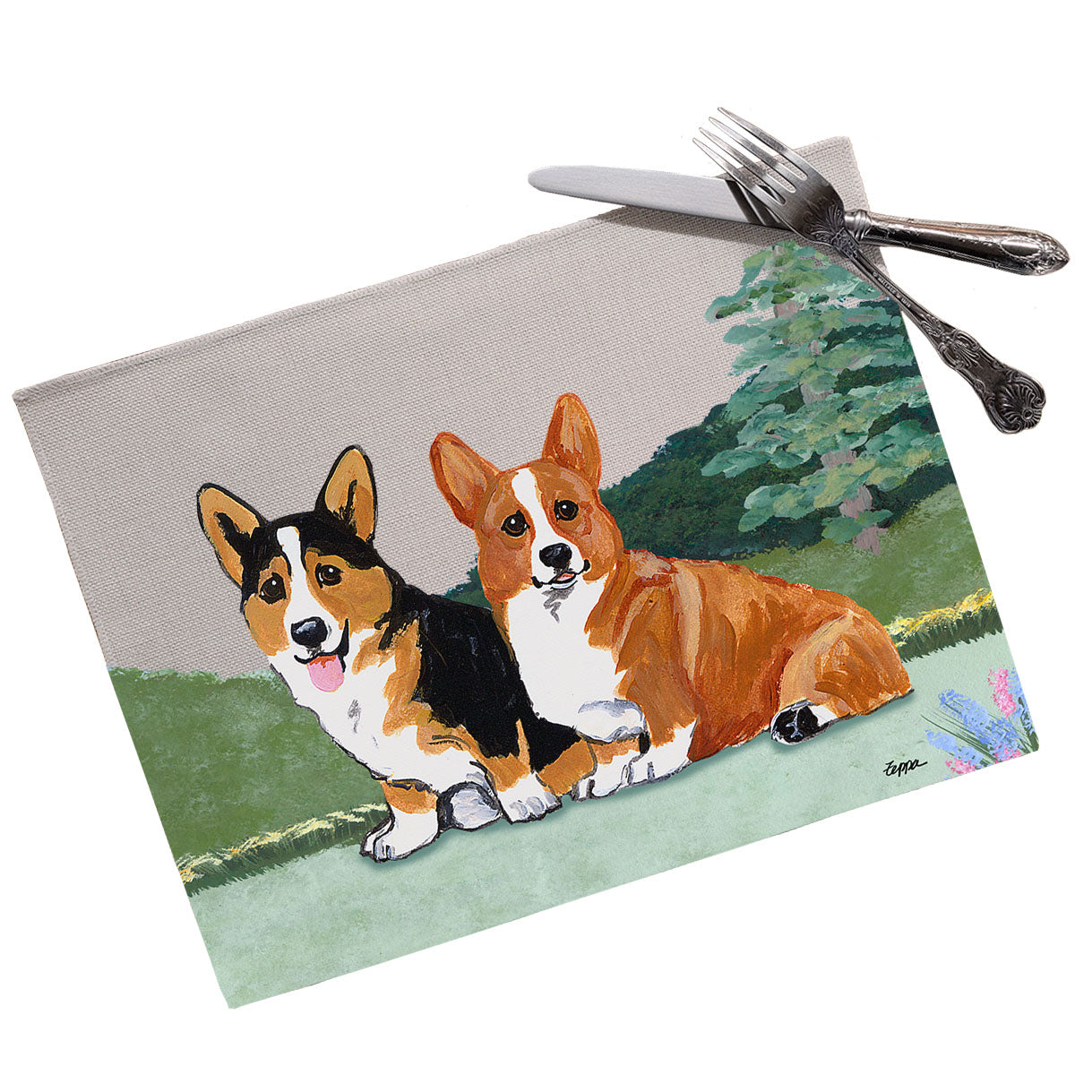 Welsh Corgi Scenic Placemats