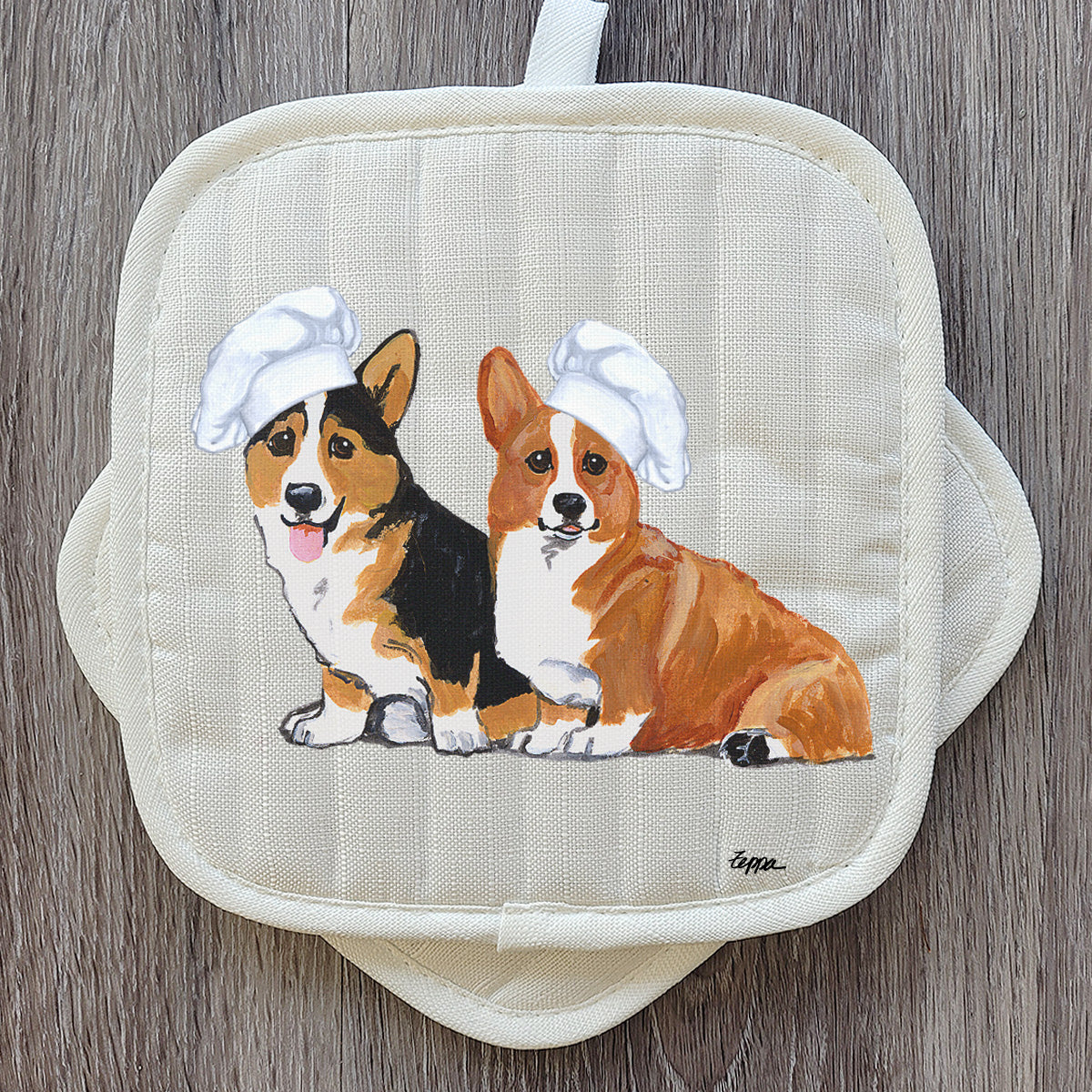 Welsh Corgi Pot Holder Set