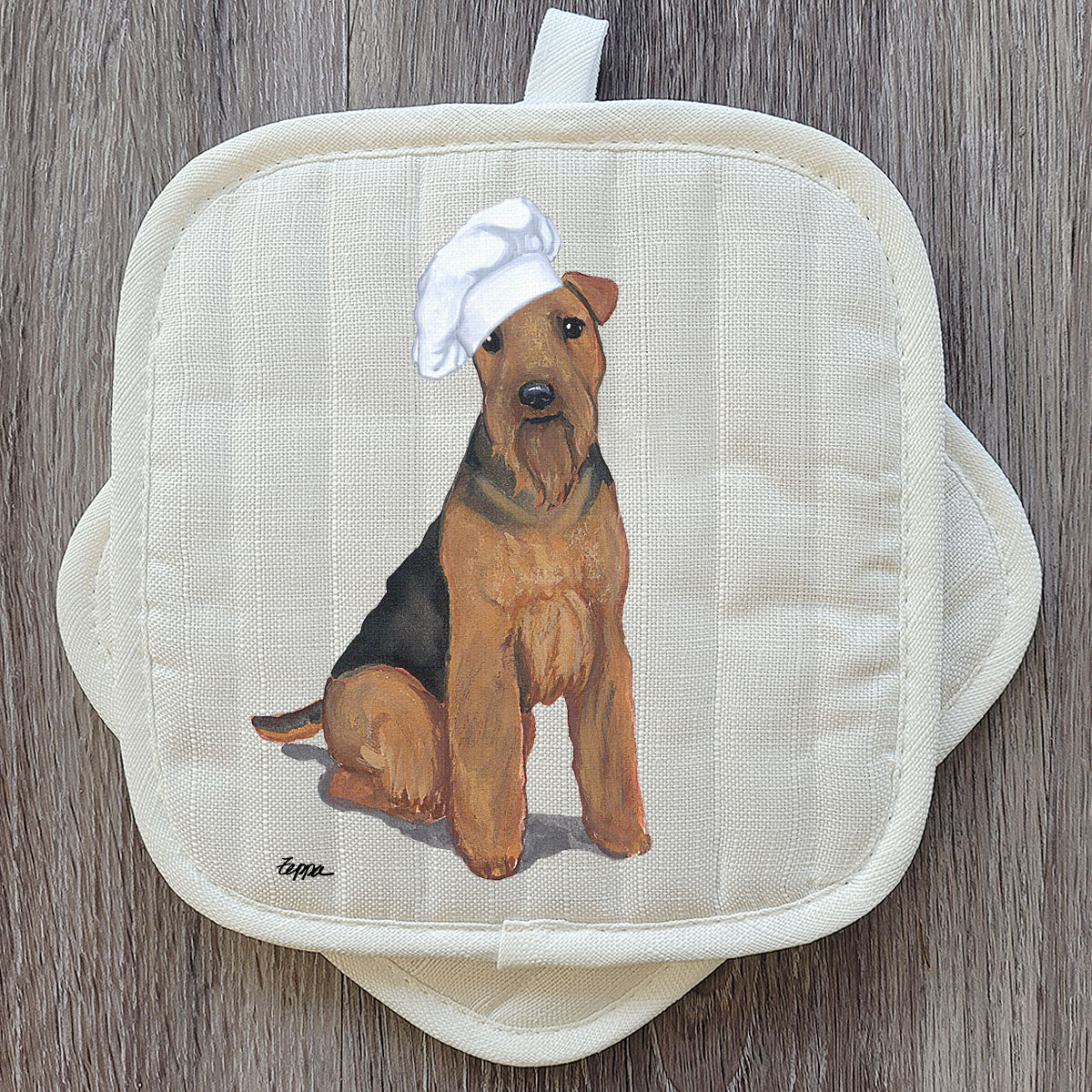 Welsh Terrier Pot Holder Set