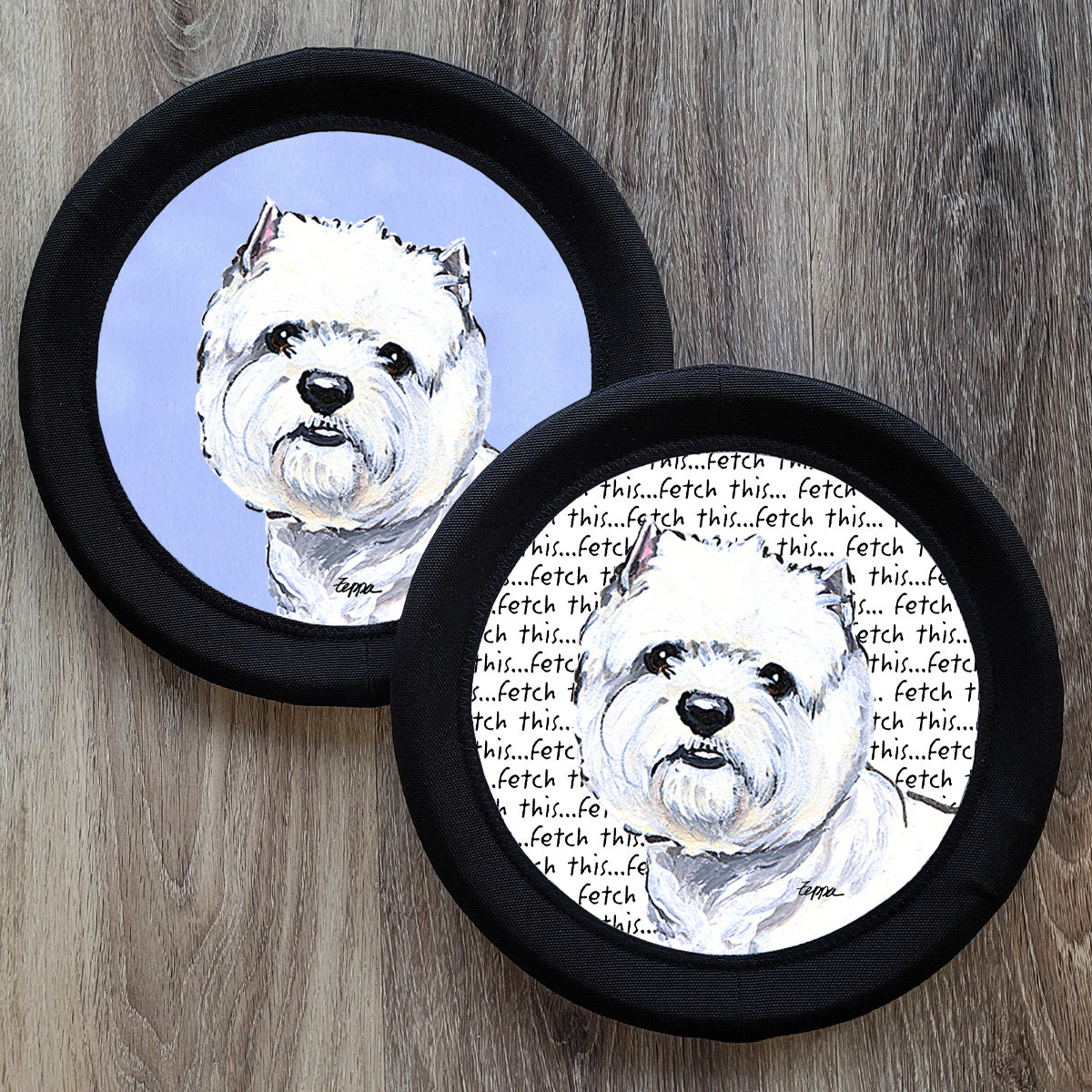 West Highland White Terrier FotoFrisby Flying Disk Dog Toy