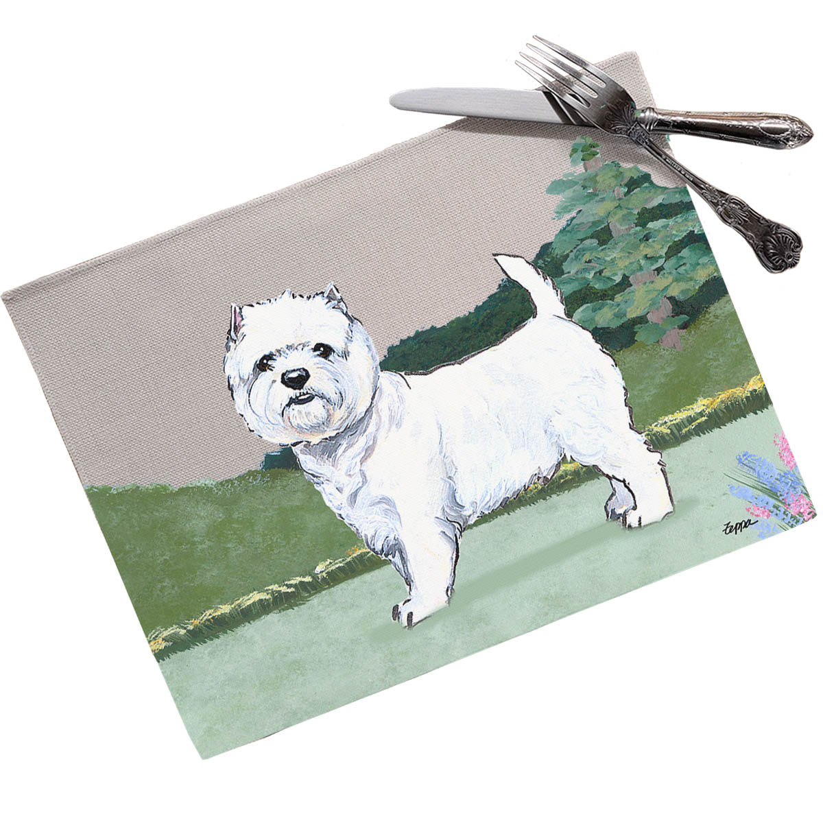 West Highland White Terrier Scenic Placemats