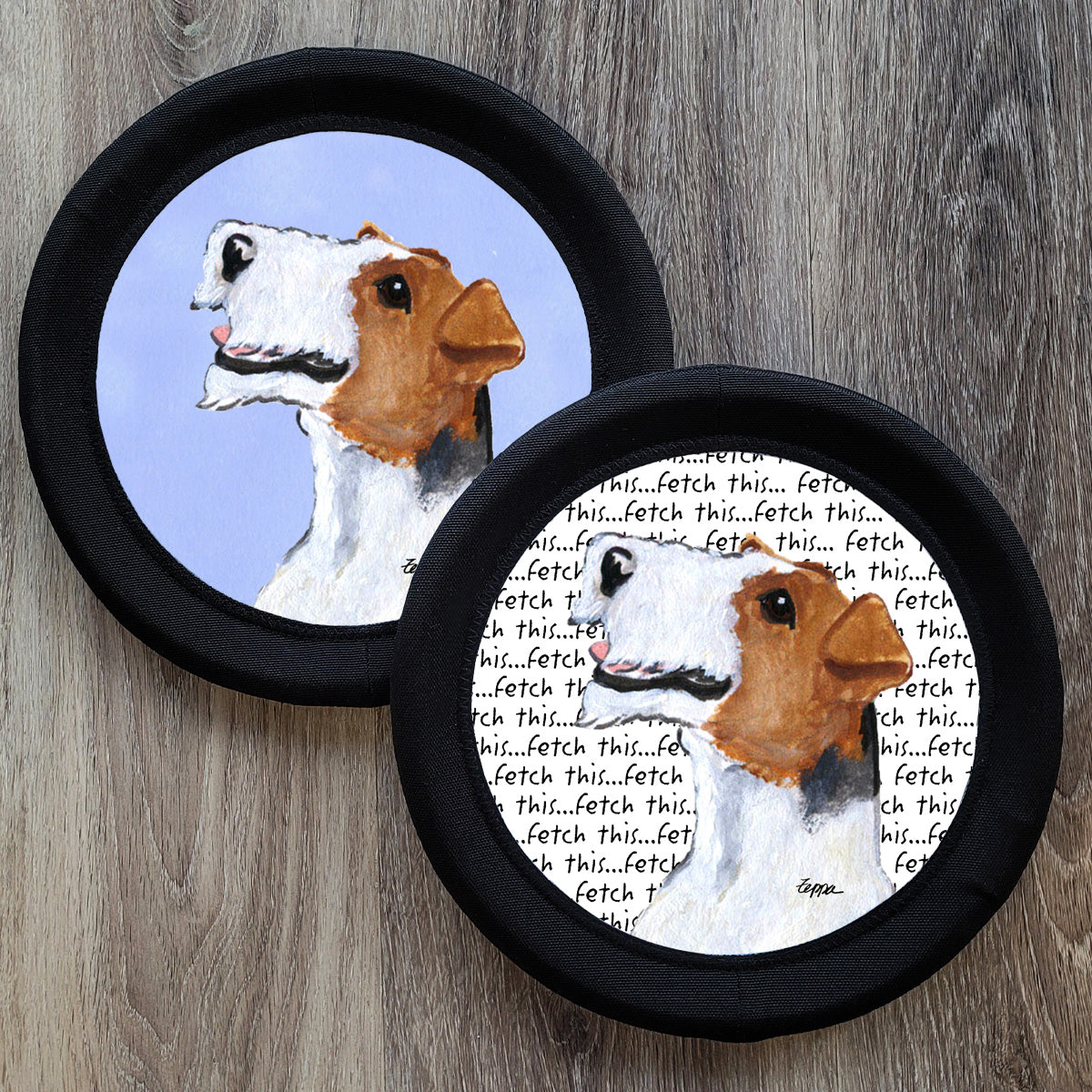 Wire Fox Terrier FotoFrisby Flying Disk Dog Toy