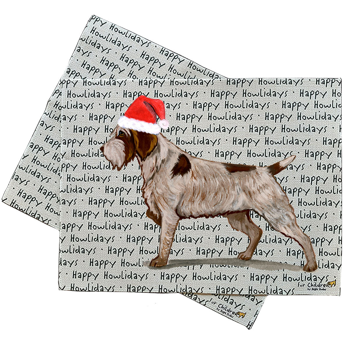 Wirehaired Pointing Griffon Howliday Placemats