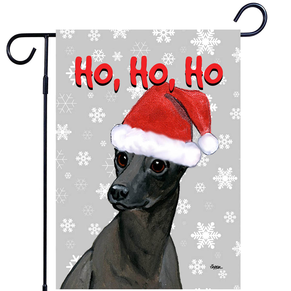 Xoloitzcuintli Ho Ho Ho Garden Flag