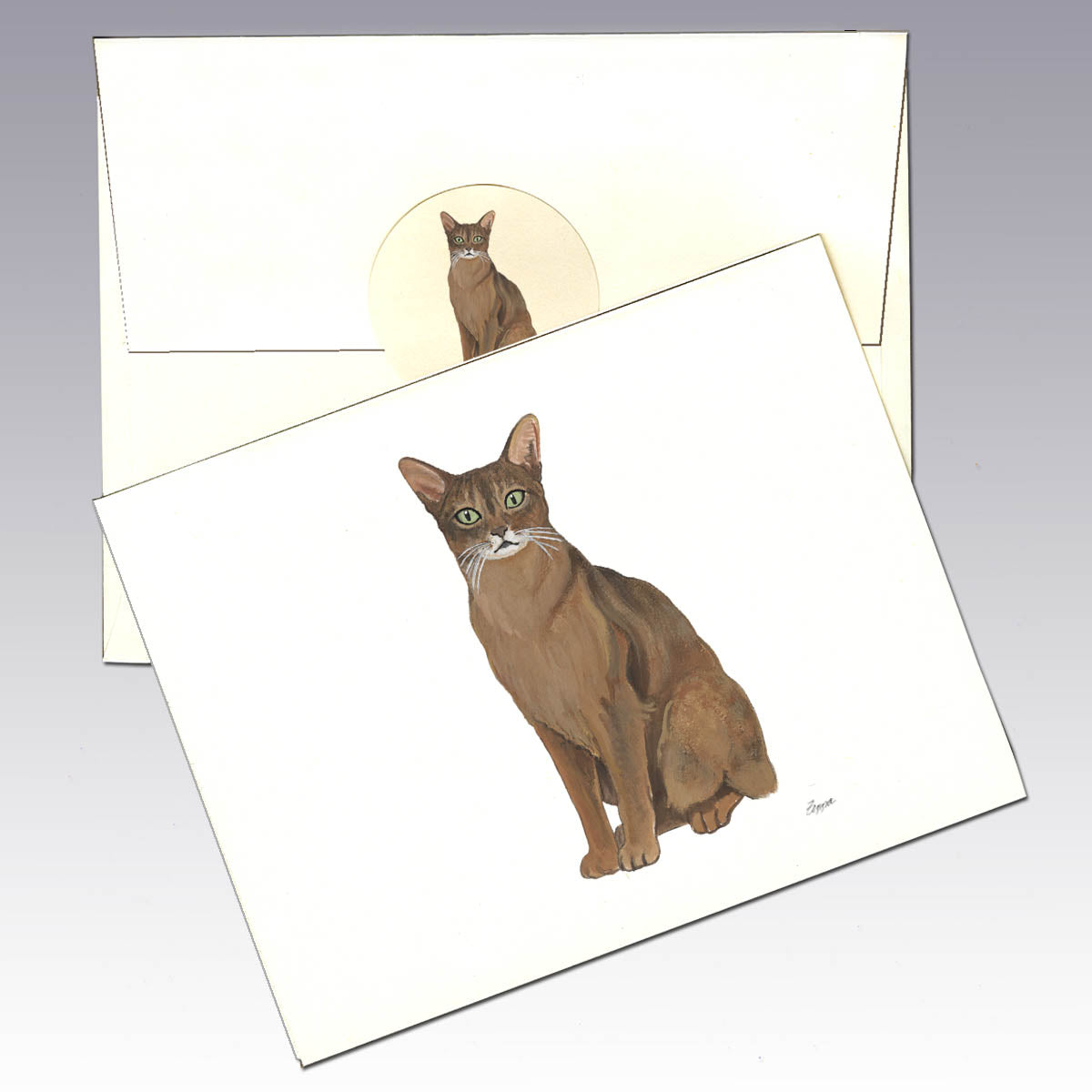 Abyssinian Cat Note Cards