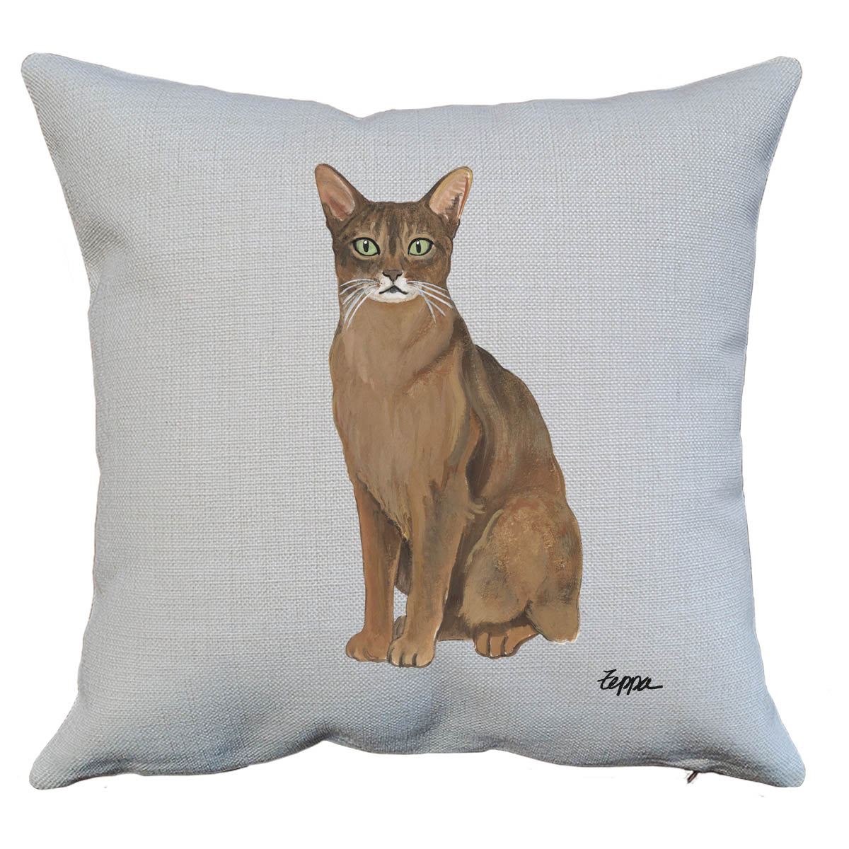 Abyssinian Cat Throw Pillow