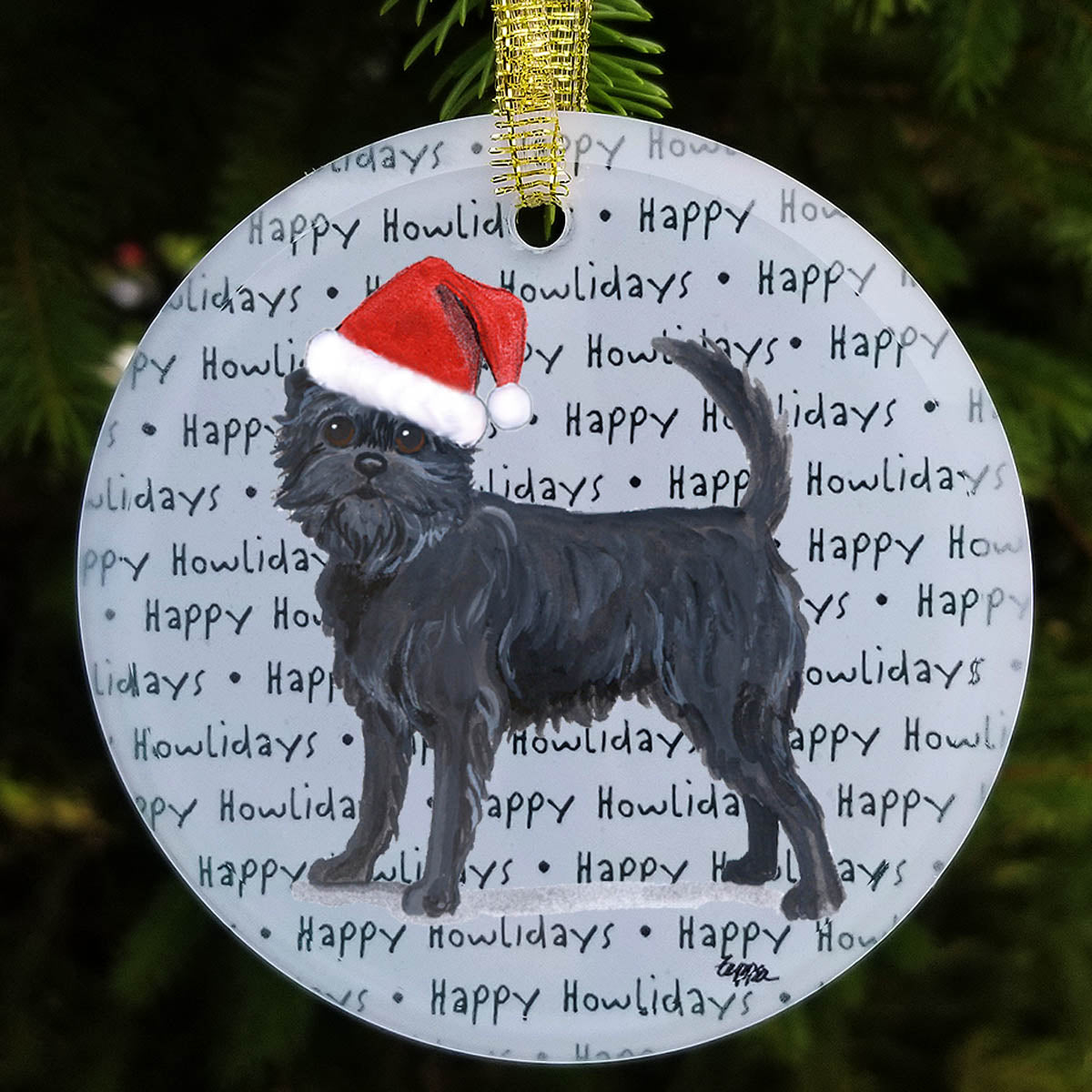 Affenpinscher Christmas Ornament