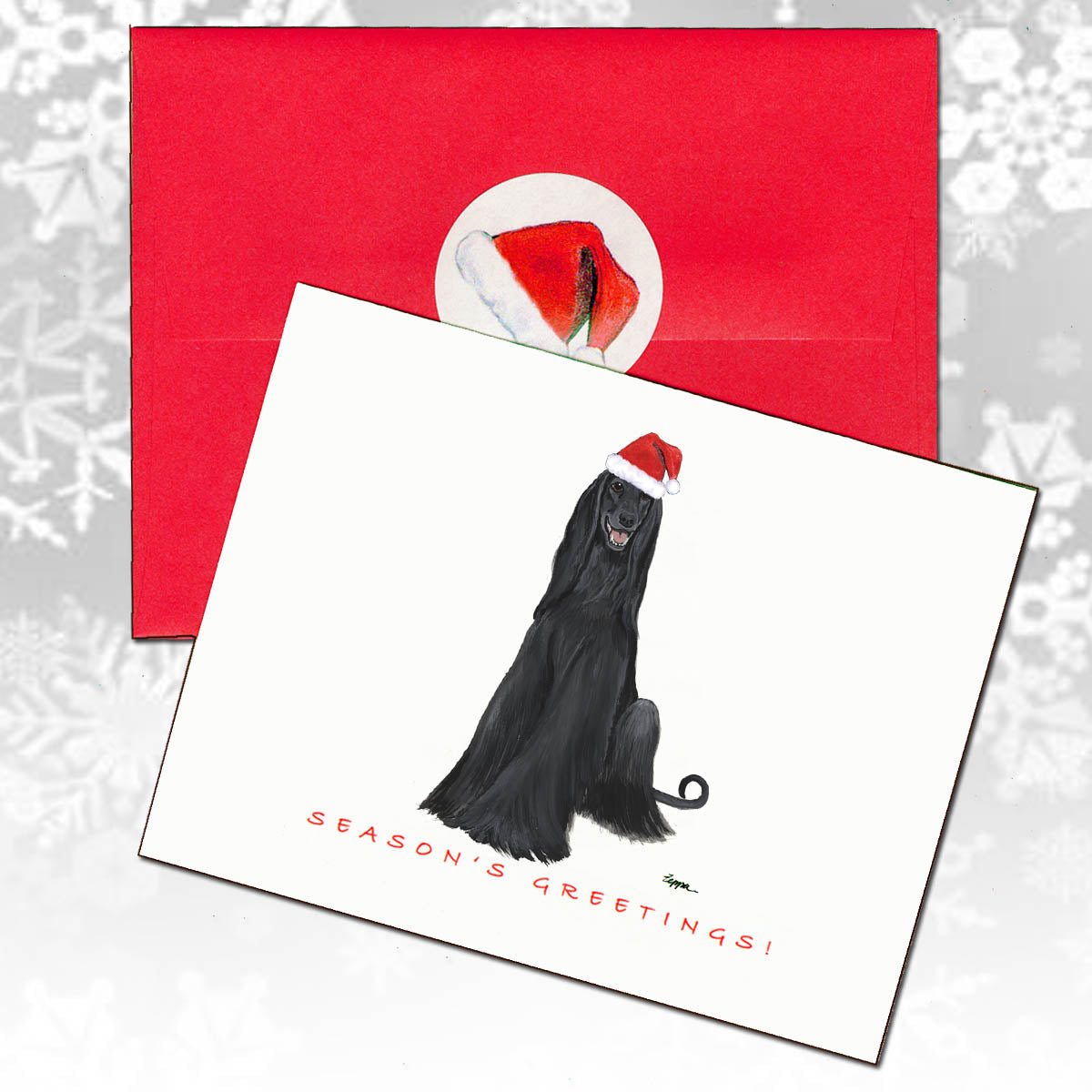 Afghan Hound Christmas Cards
