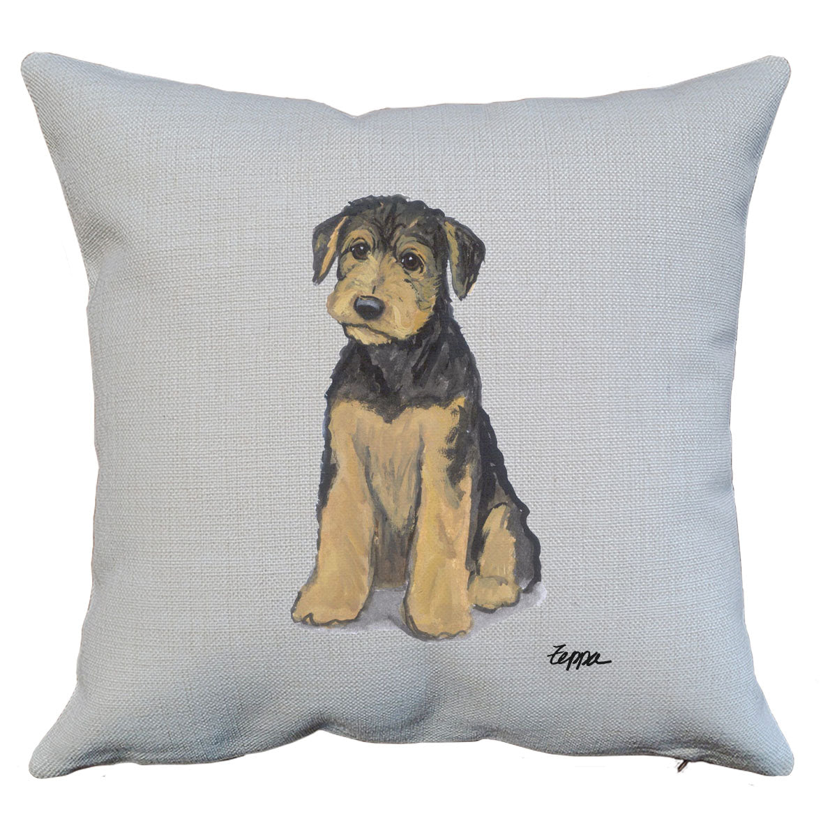 Airedale Throw Pillow