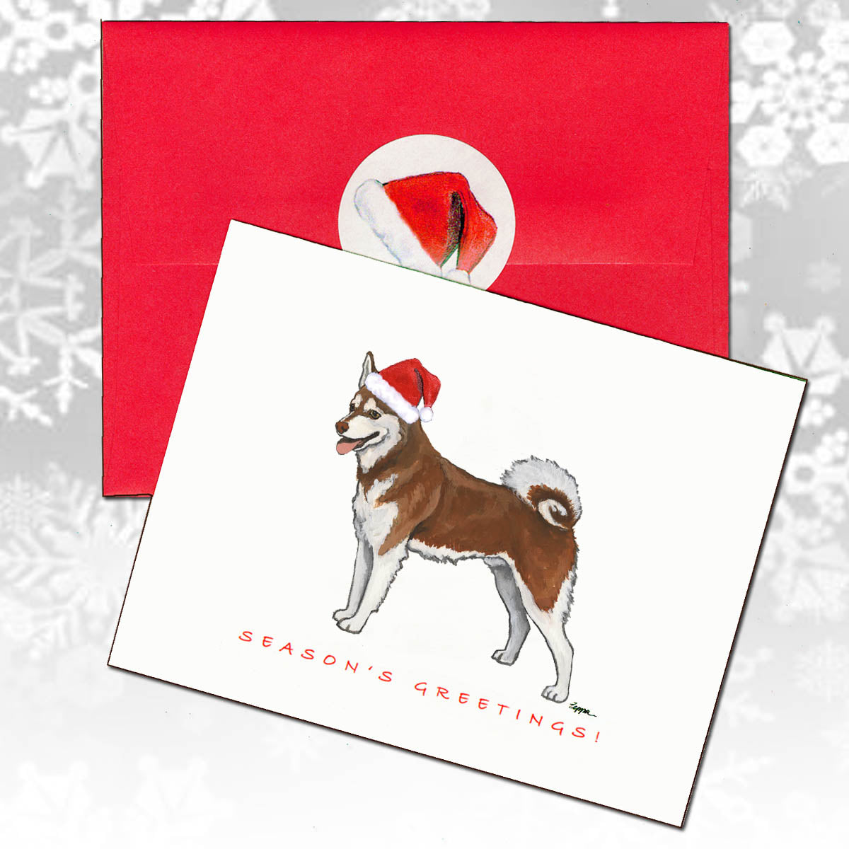 Alaskan Klee Kai Christmas Cards