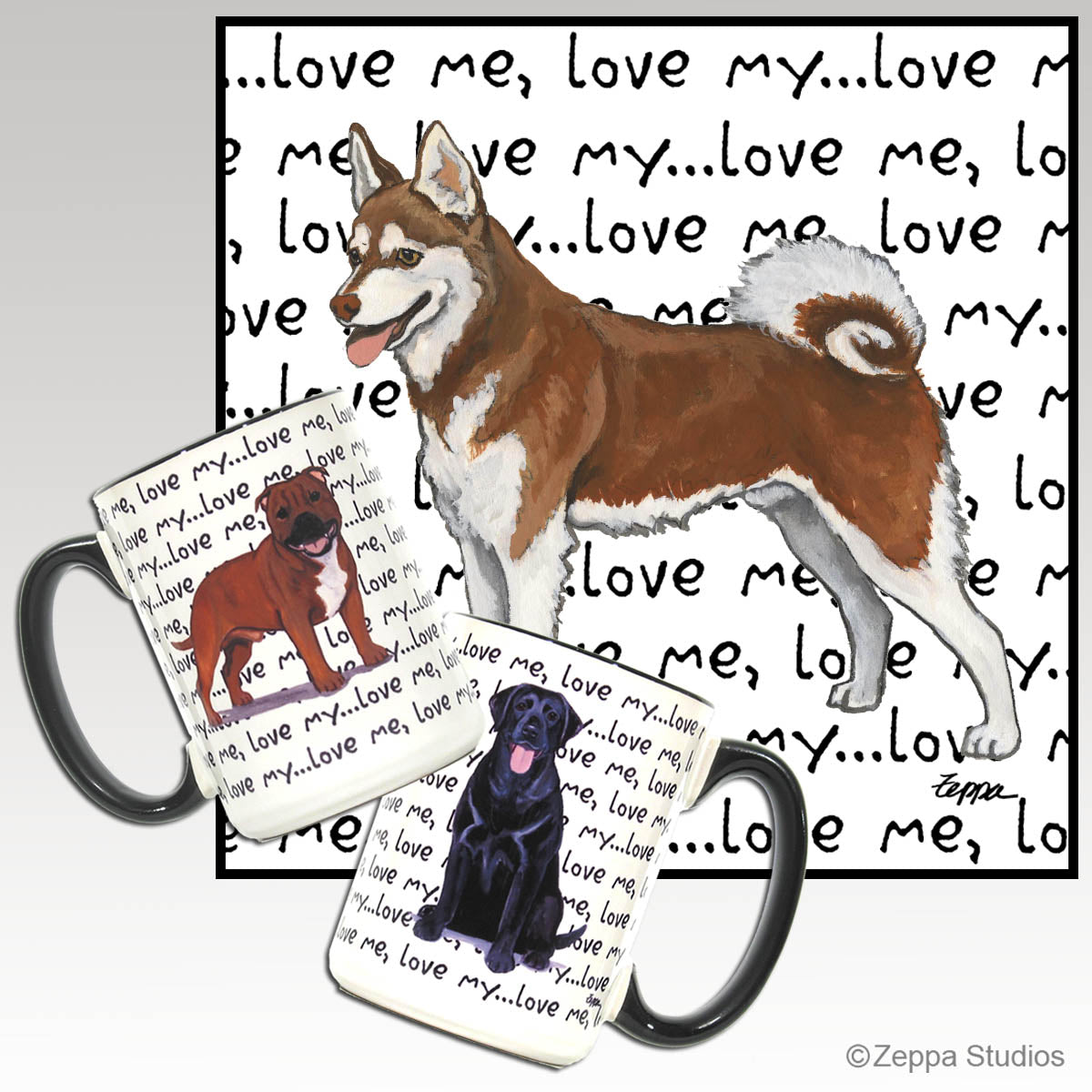 alaskan klee kai love me mug