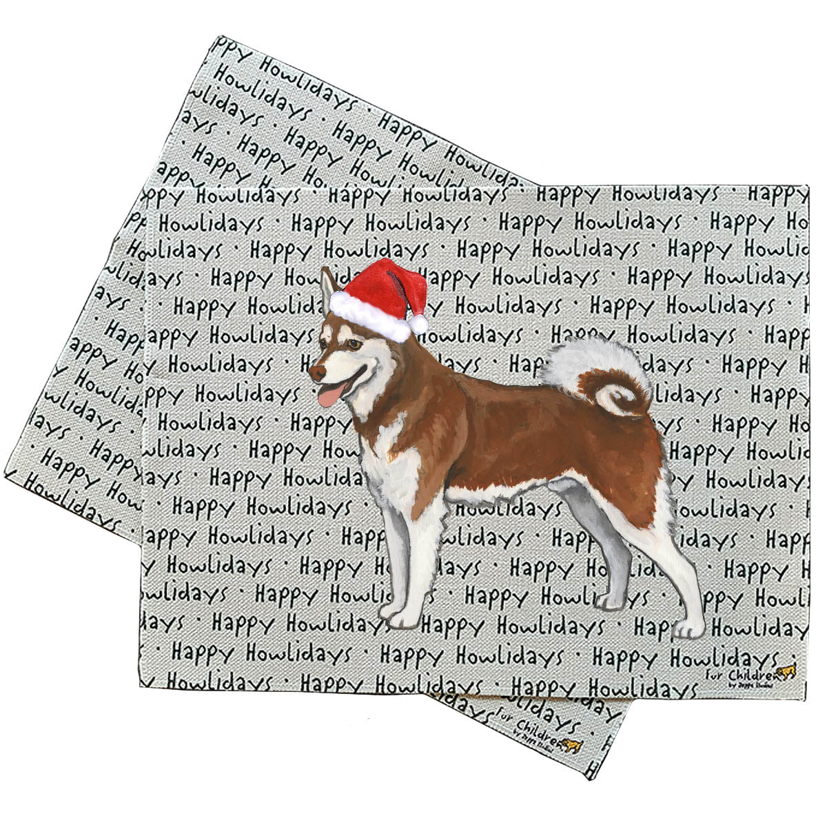 Alaskan Klee Kai Howliday Placemats