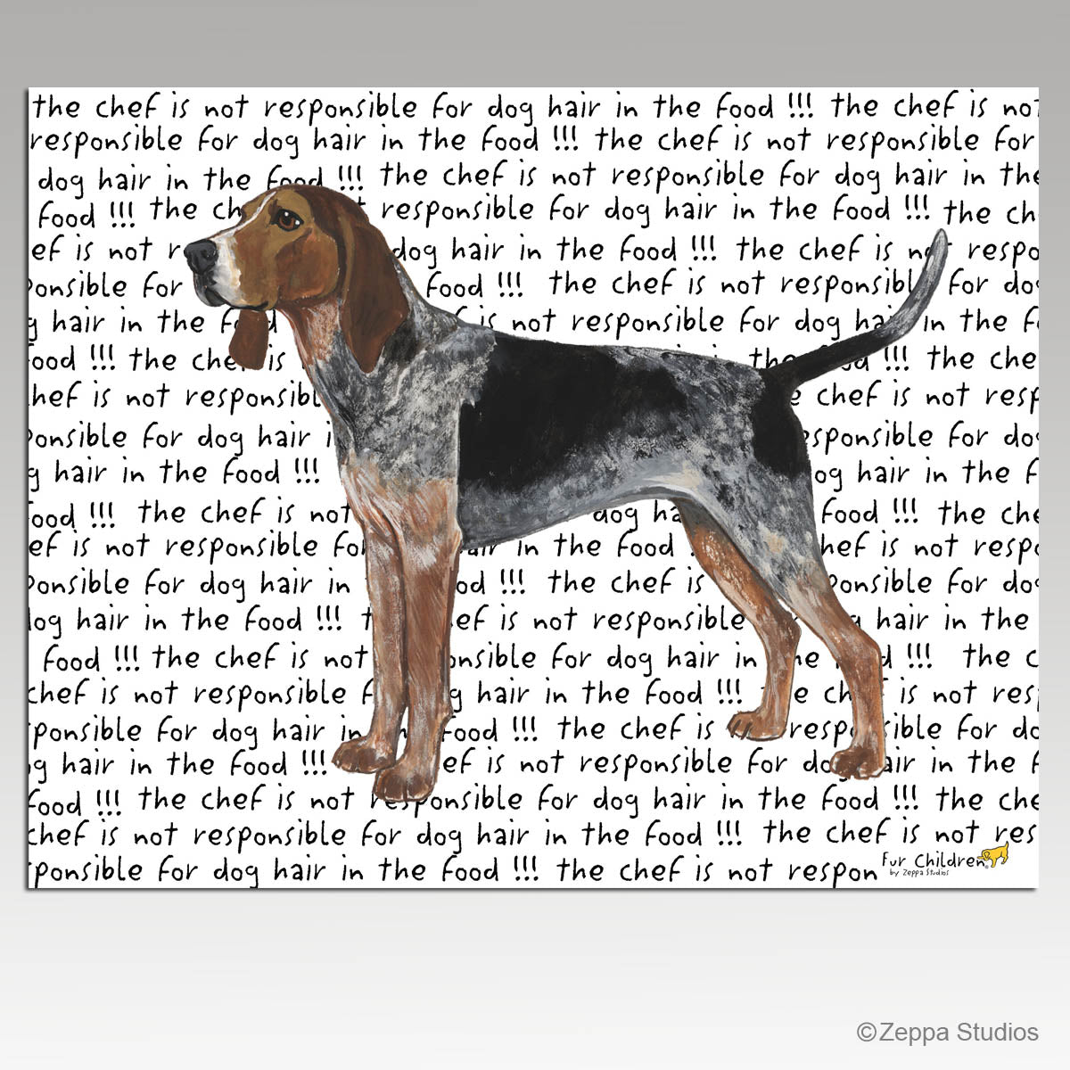 American English Coonhound Message Cutting Board