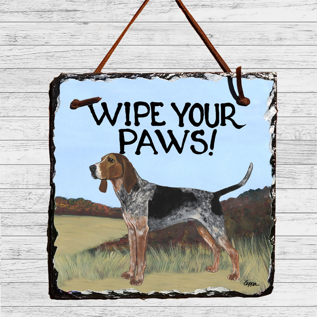 American English Coonhound Slate Signs