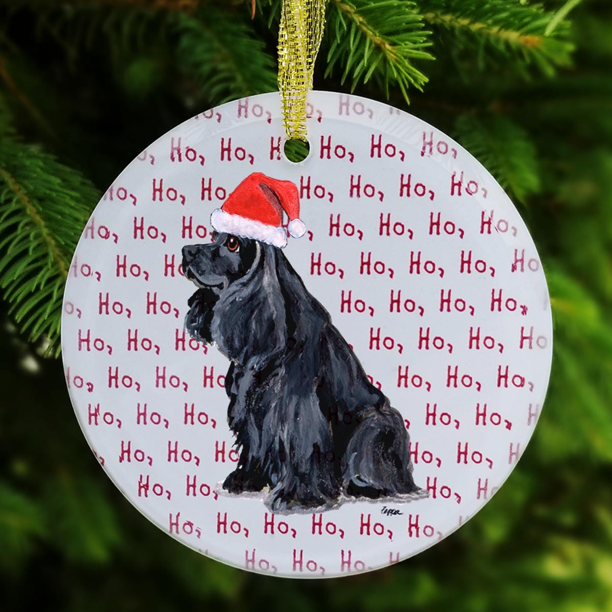 American Cocker Spaniel Christmas Ornament